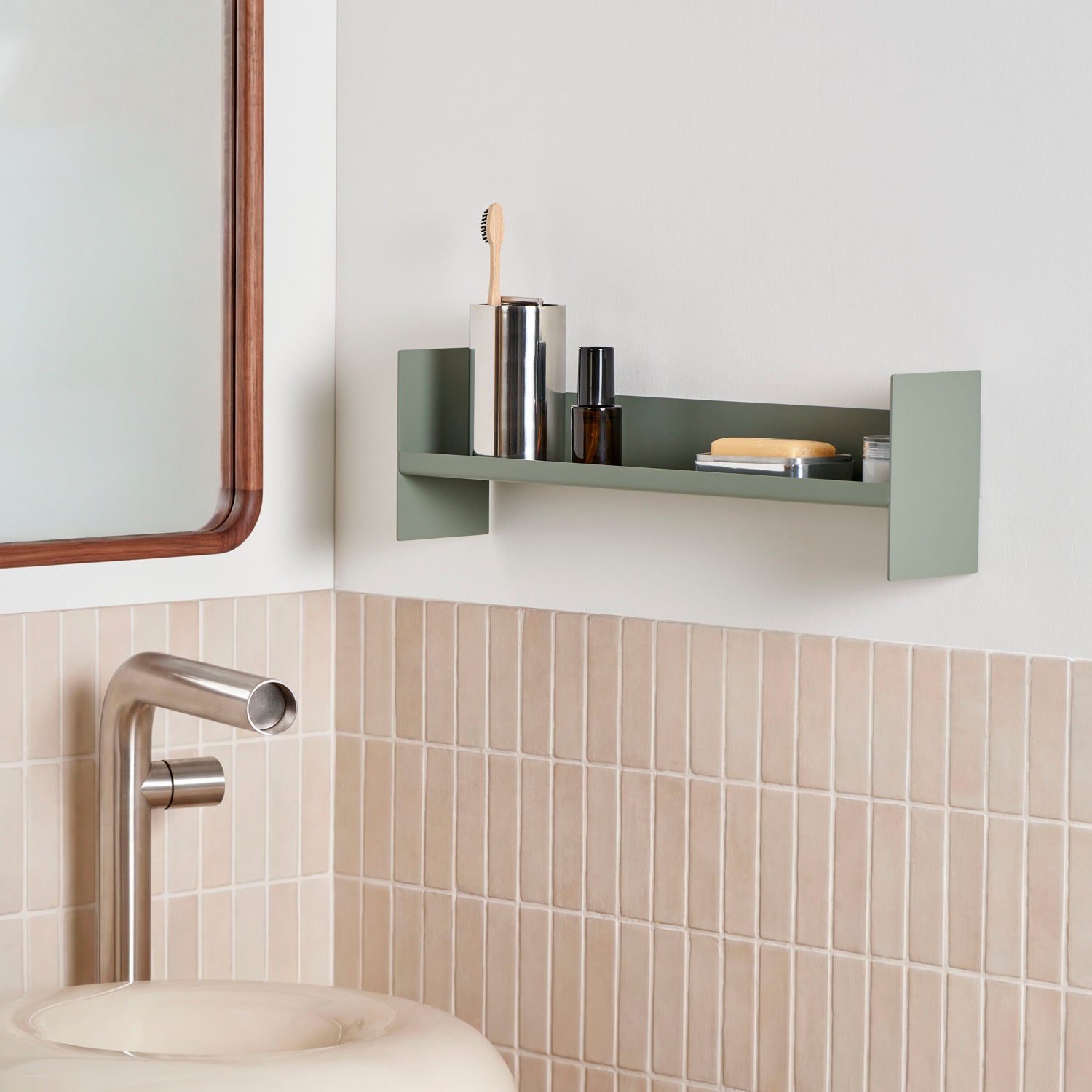 TIPTOE PLI Slim Steel Wall Shelf - 20 To 60cm