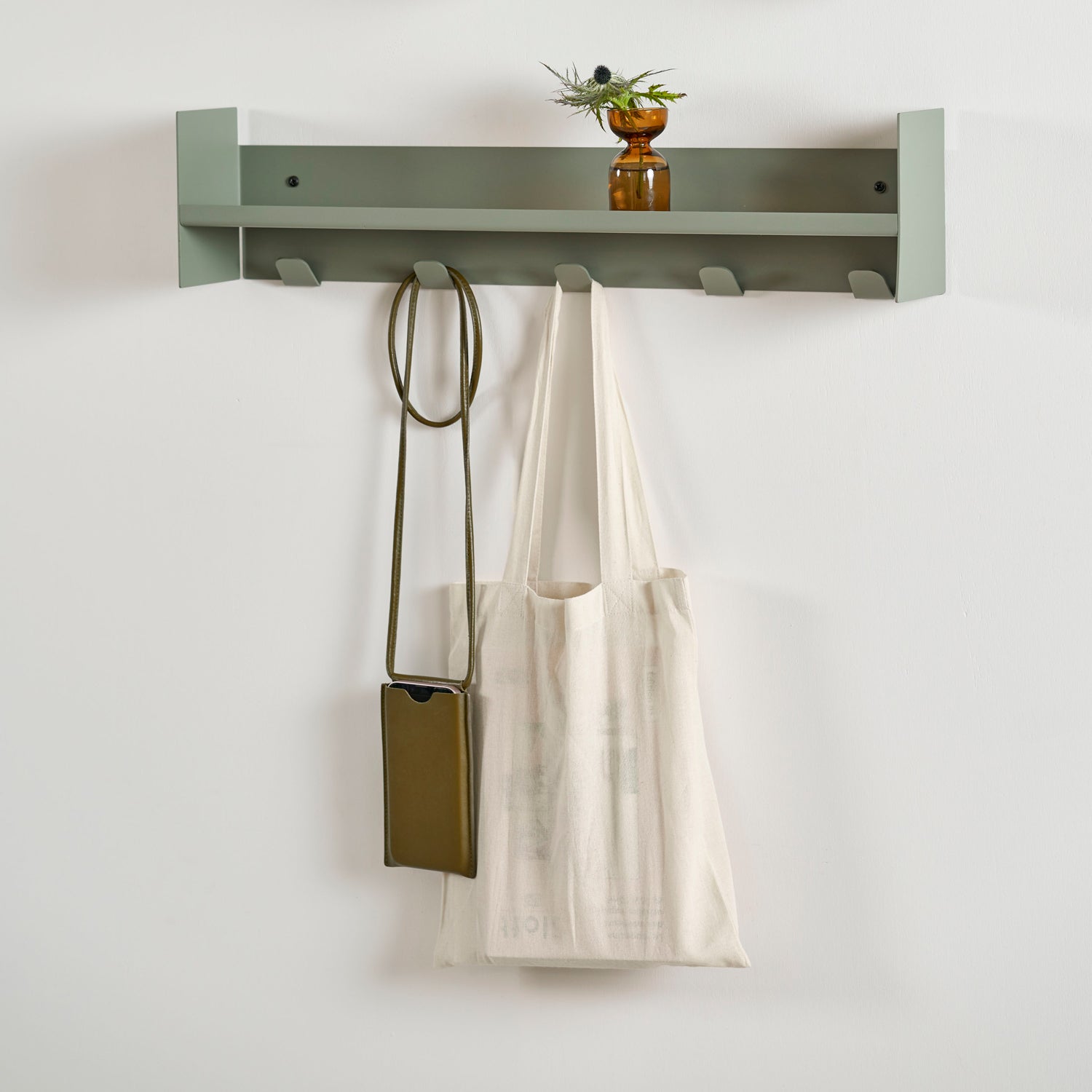 TIPTOE PLI Slim Steel Wall-Mounted Coat Rack - 20 To 60 cm