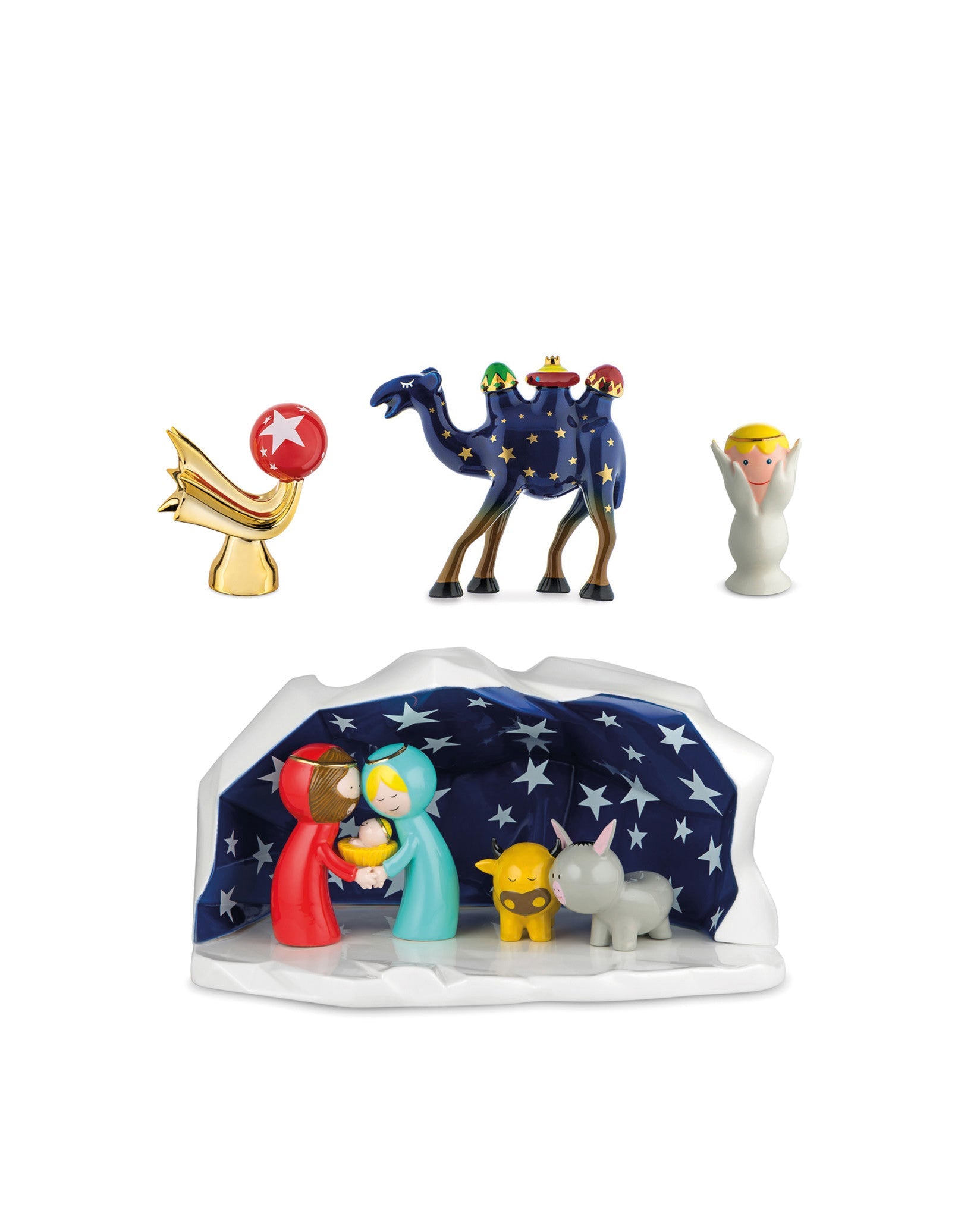Alessi Happy Eternity Baby Crib with Set of 3 Figurines