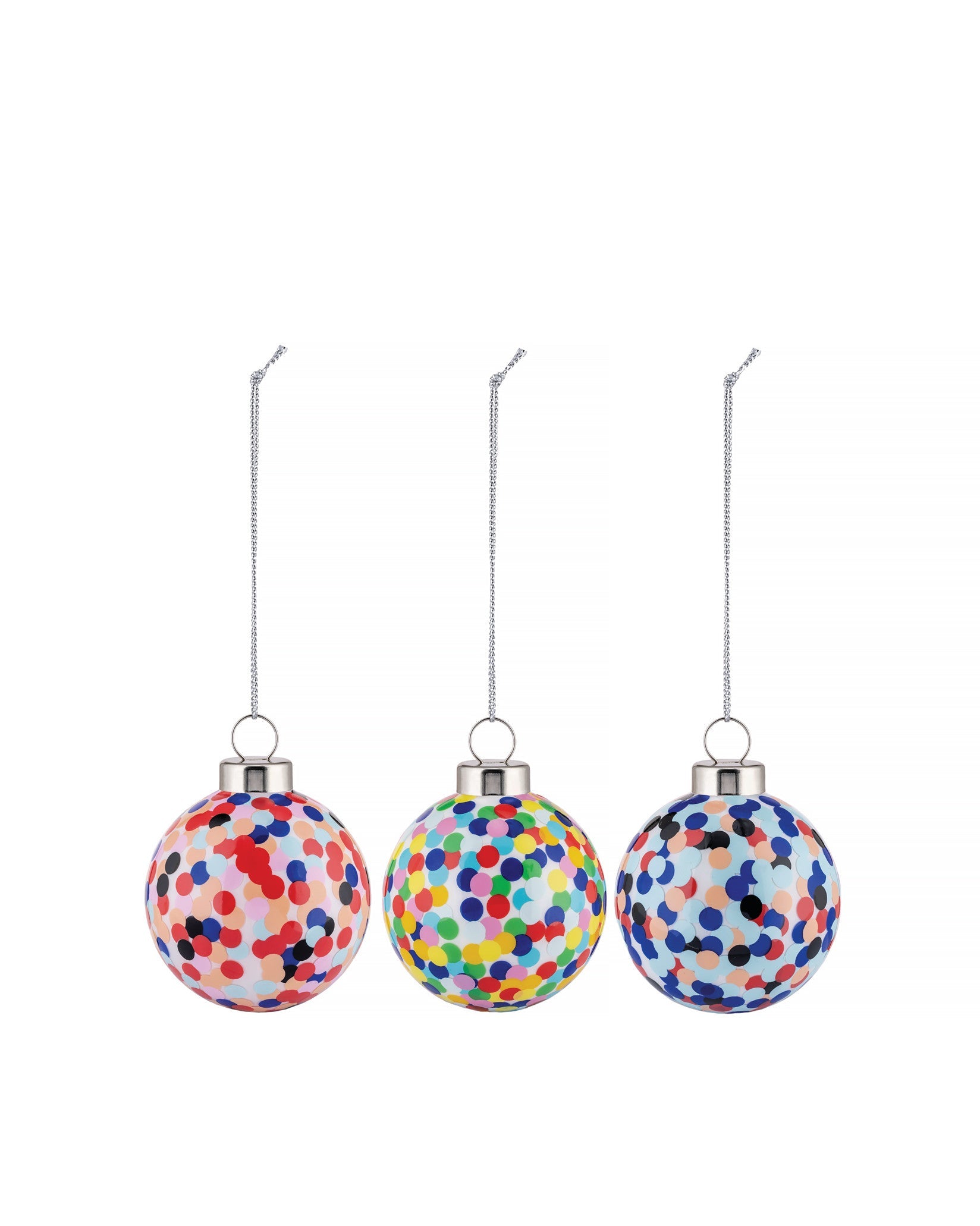 Alessi Proust Set Of 3 Christmas Baubles