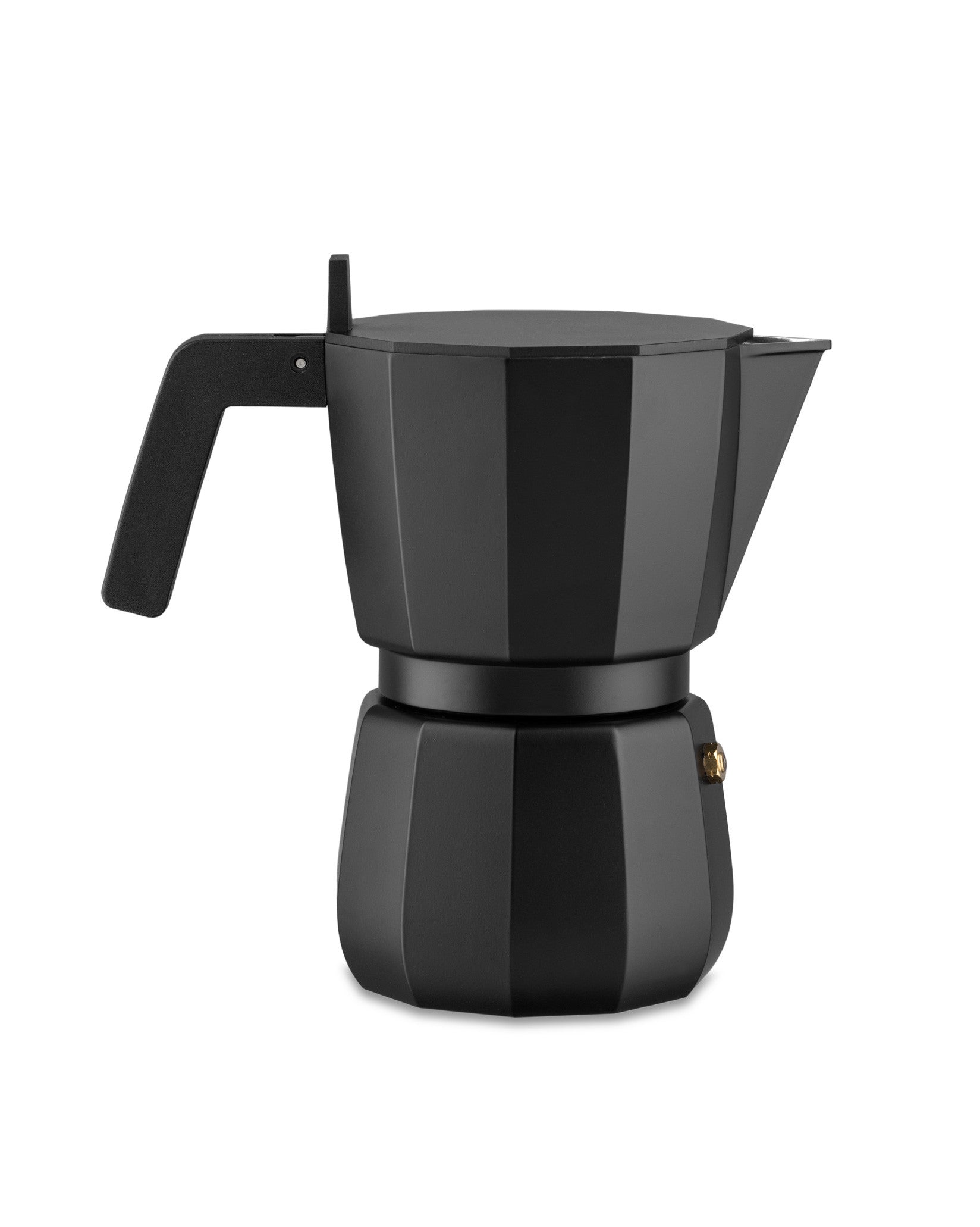 Alessi Moka Espresso Coffee Maker In Aluminium Casting Black