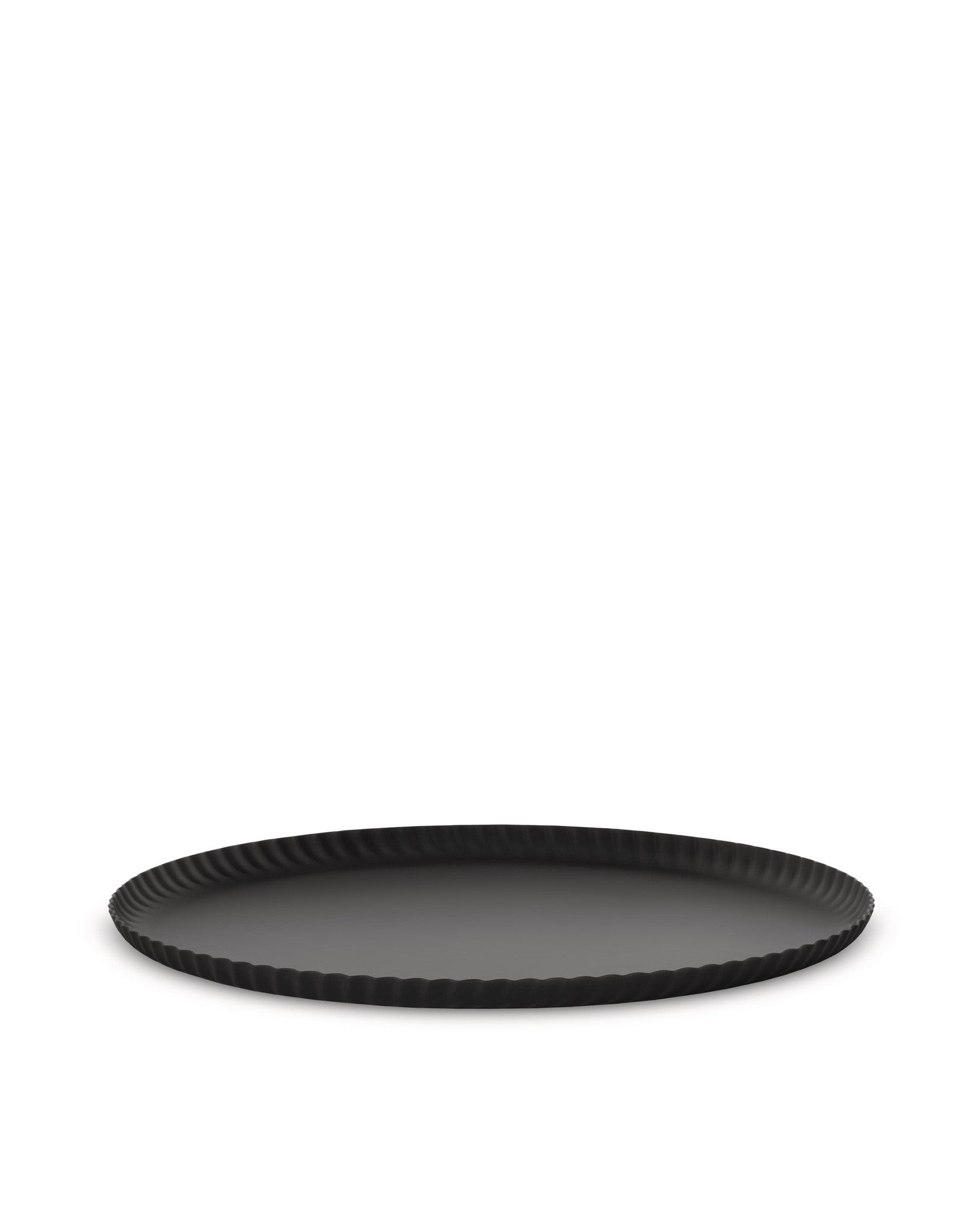 Alessi Pleats Round Tray Black