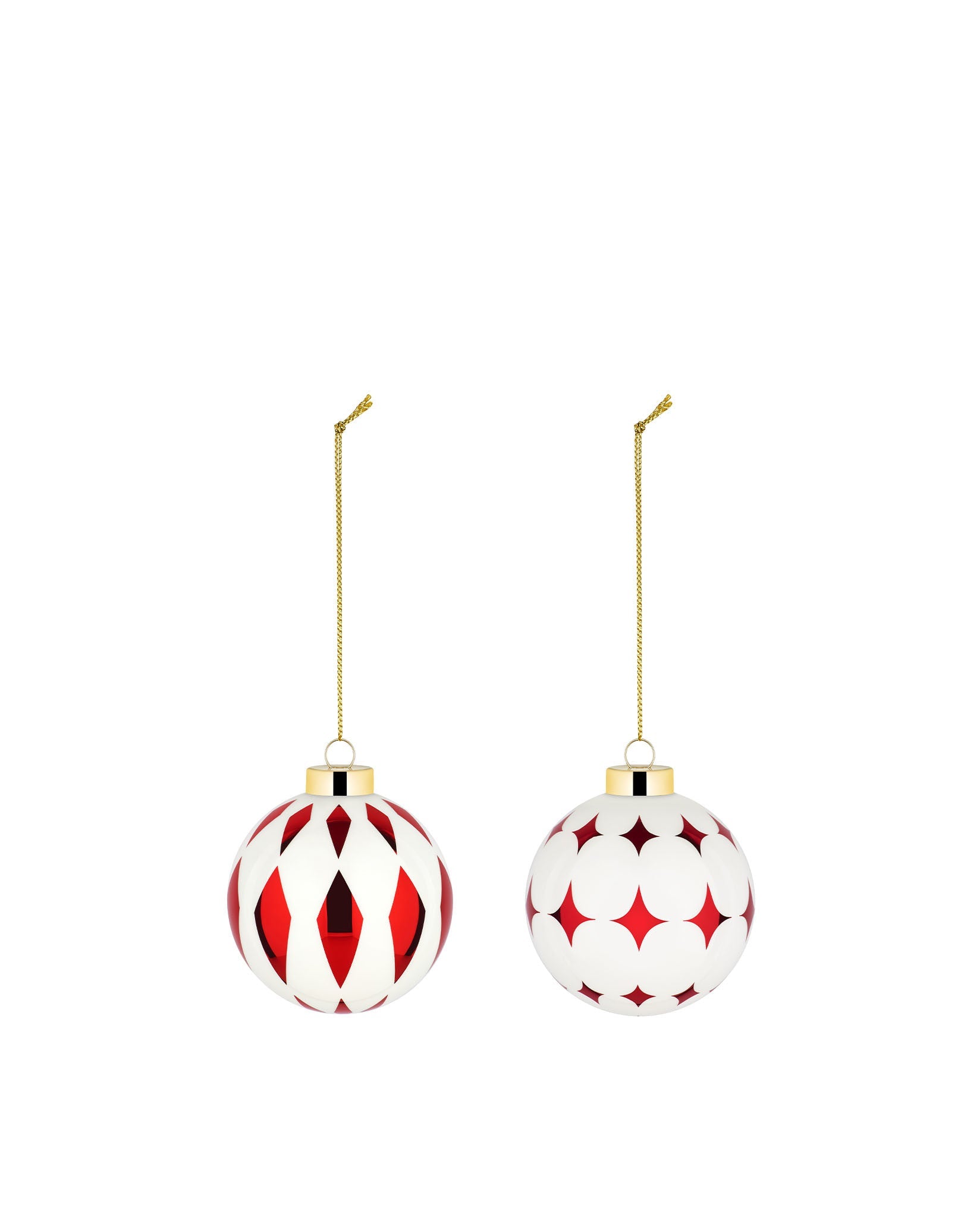 Alessi Delight Set Of 2 Christmas Baubles 3