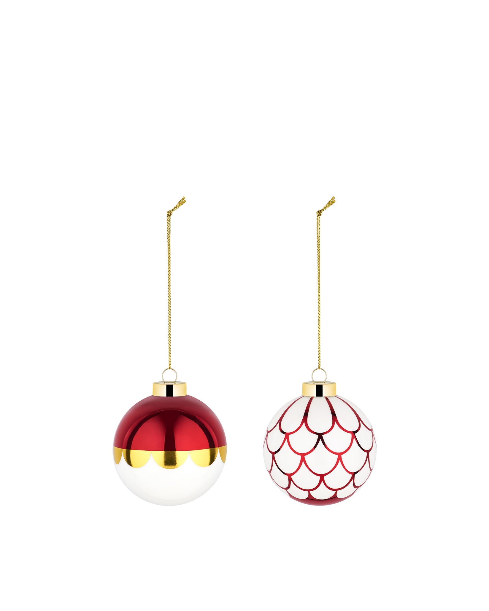 Alessi Delight Set Of 2 Christmas Baubles 4