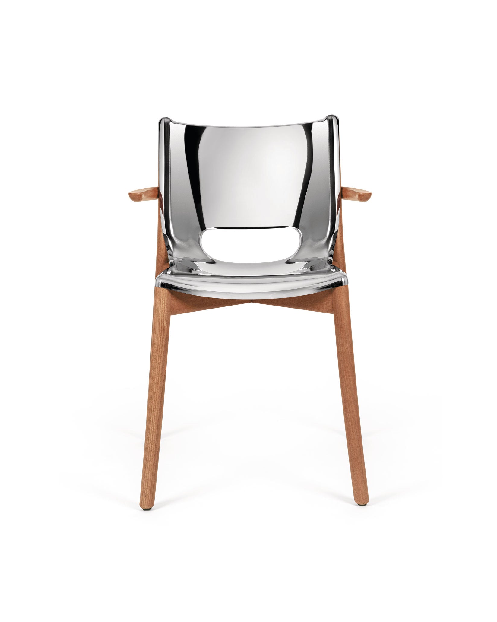 Alessi Poêle Collection Monoshell Chair With Armrests