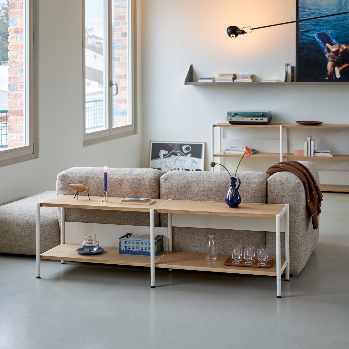 TIPTOE UNIT shelf - H75 to 85 x W84cm - eco-certified wood