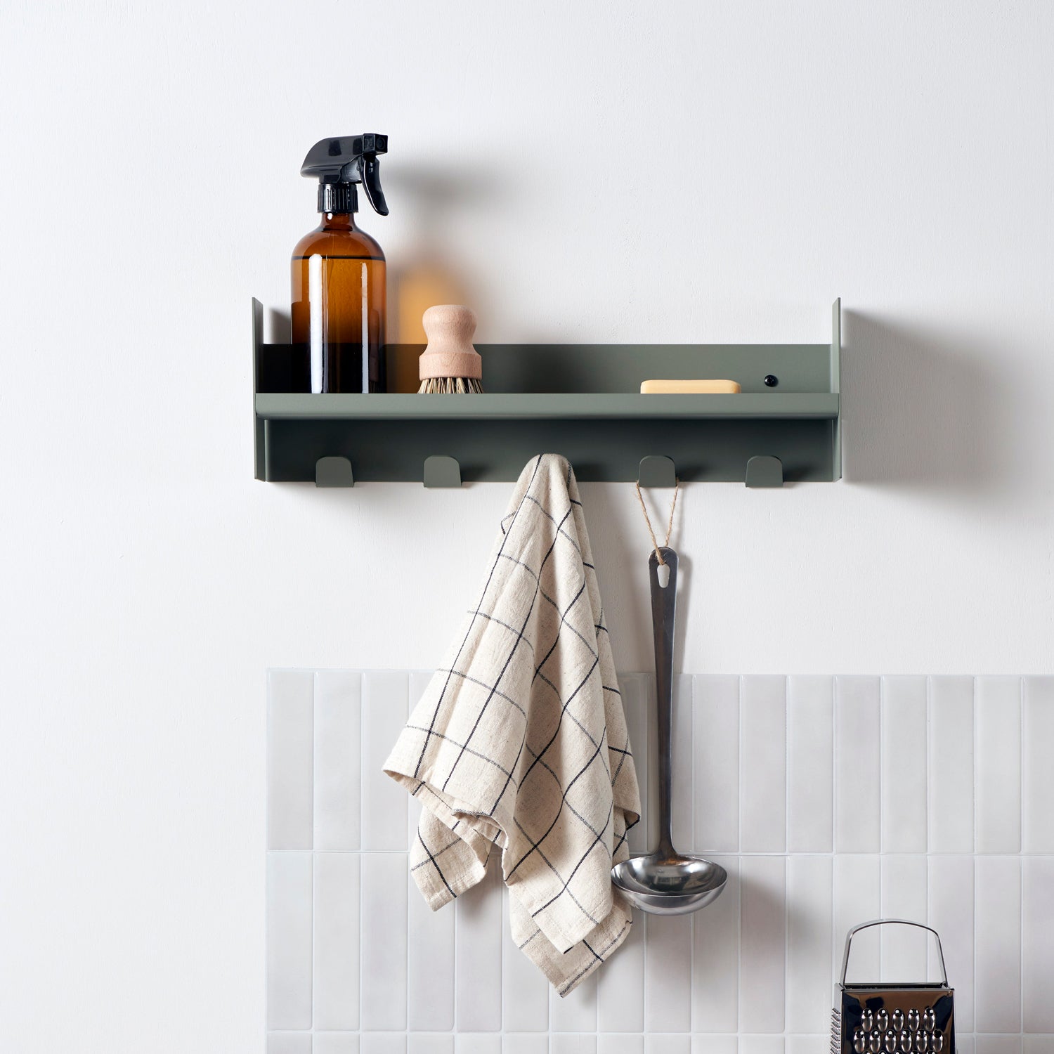 TIPTOE PLI Slim Steel Wall-Mounted Coat Rack - 20 To 60 cm