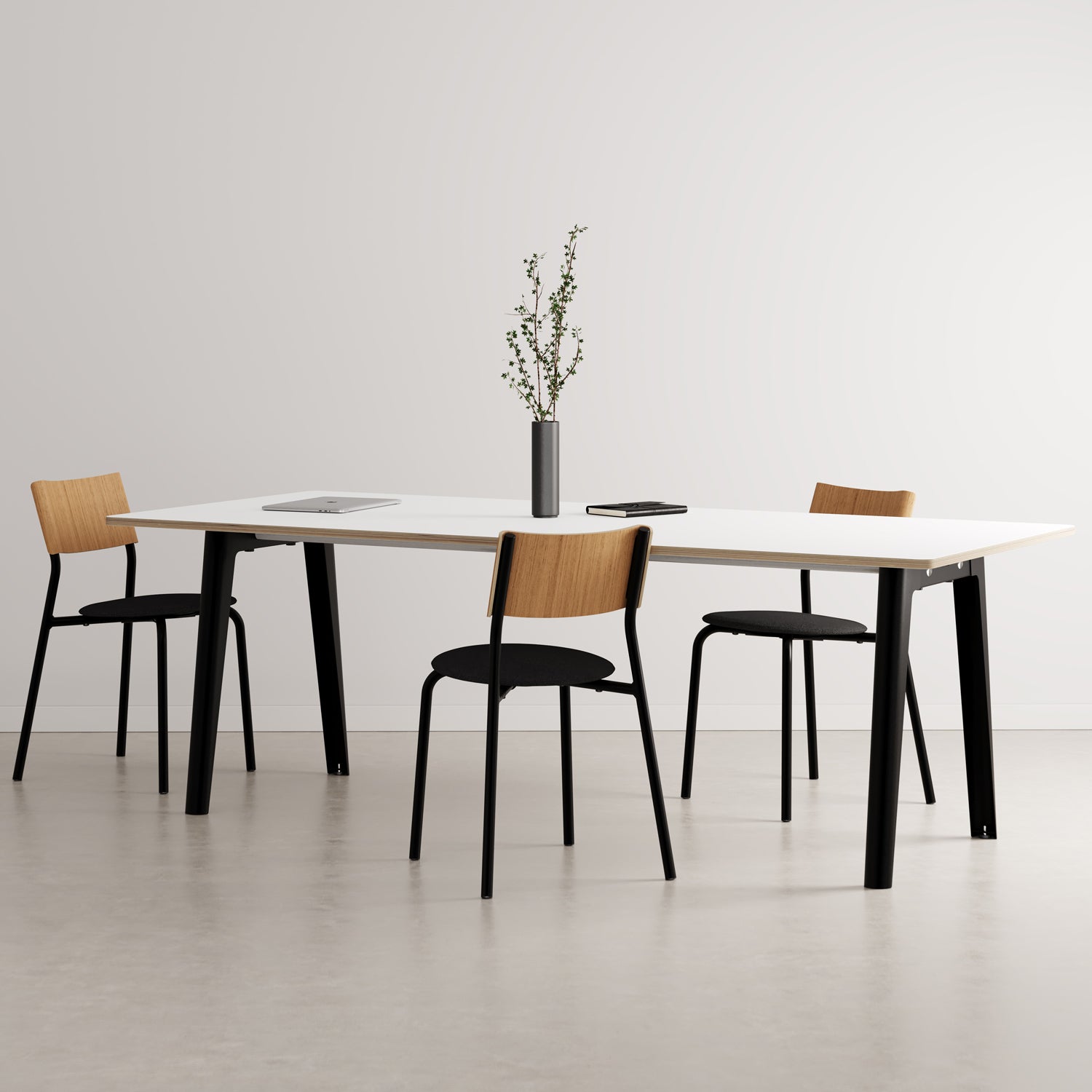 TIPTOE NEW MODERN Meeting Table - White Plywood