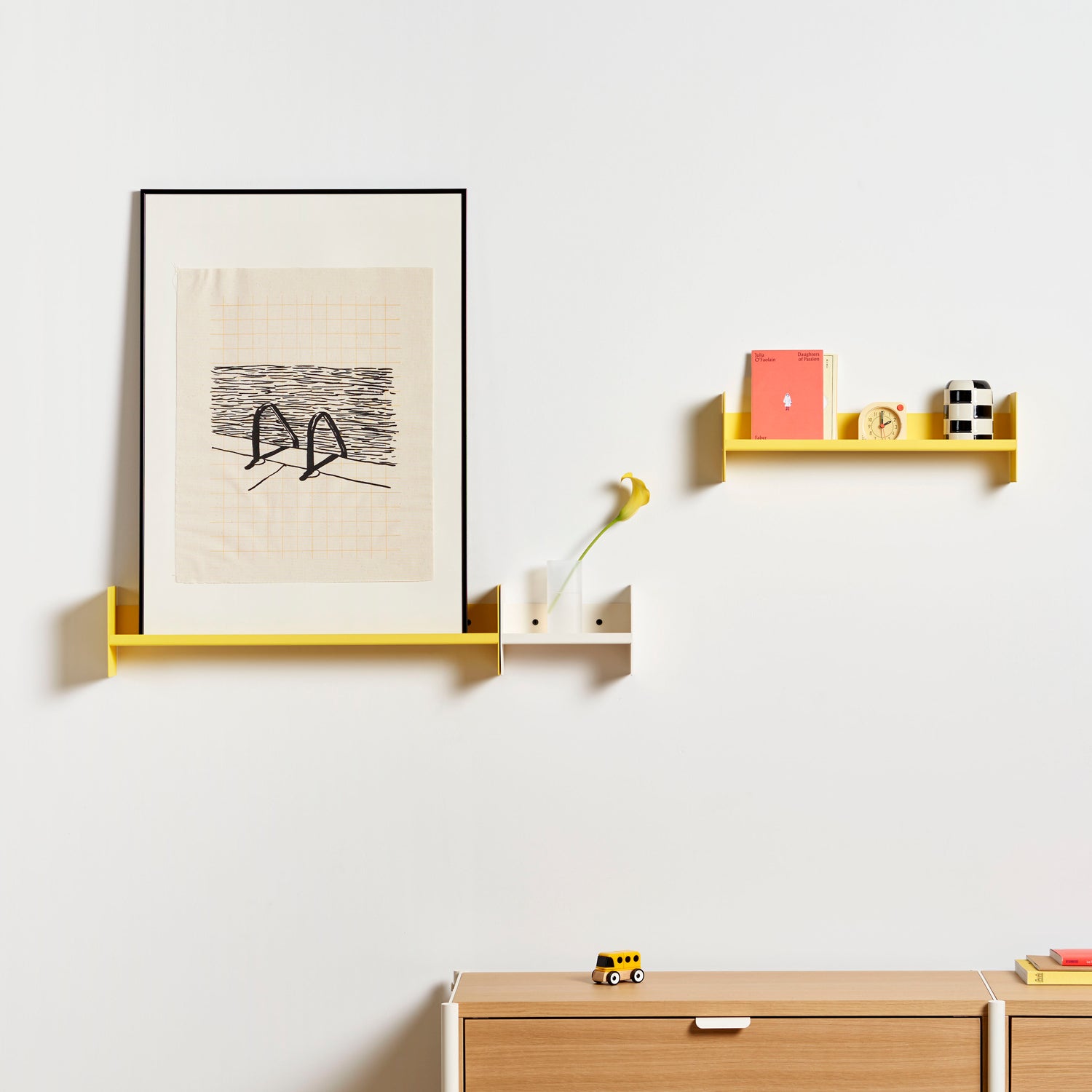 TIPTOE PLI Slim Steel Wall Shelf - 20 To 60cm