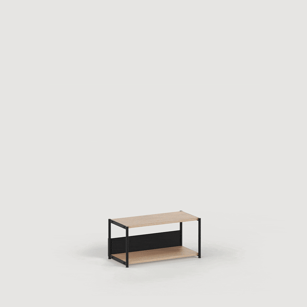 TIPTOE UNIT Desk Shelf - H180 To 215 X W244cm - Eco-Certified Wood