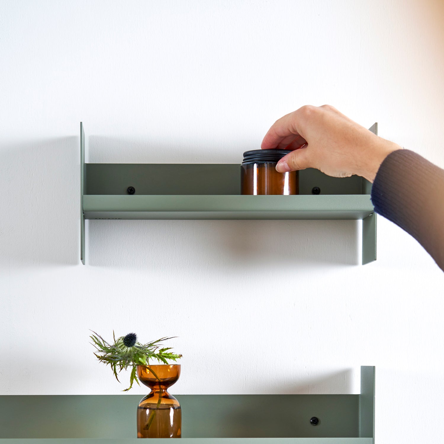TIPTOE PLI Slim Steel Wall Shelf - 20 To 60cm