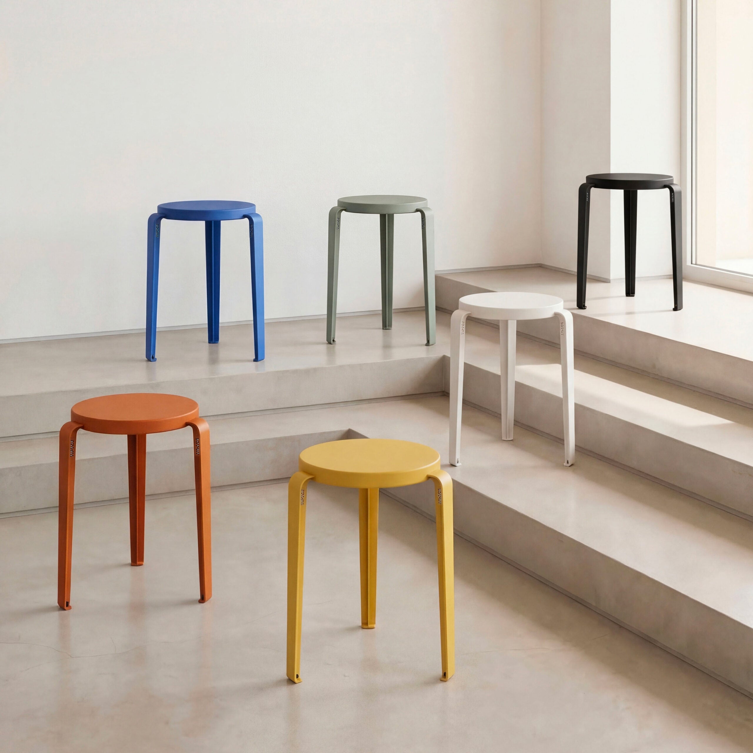 TIPTOE LOU Stool CHROMA Edition - Eco-Certified Wood
