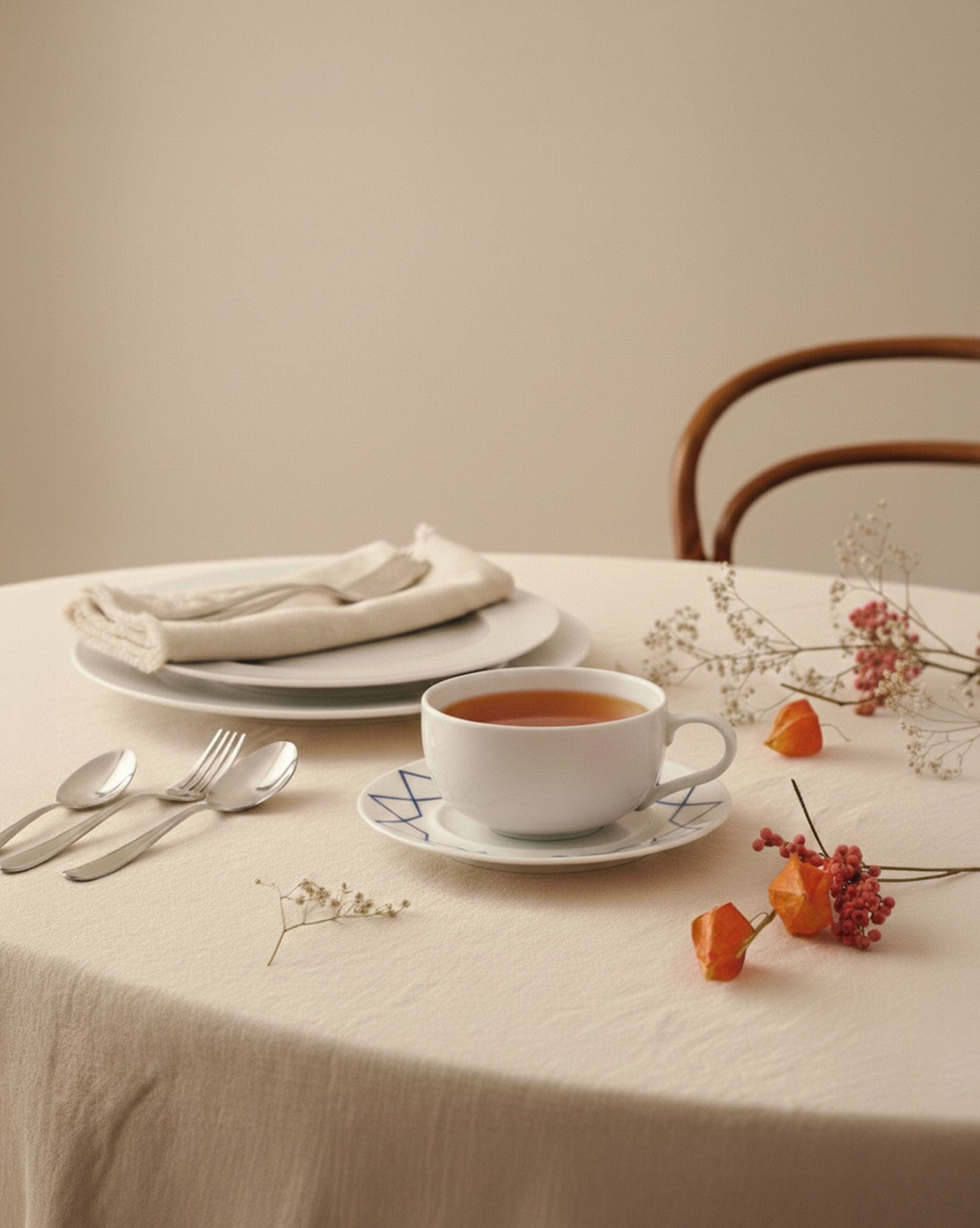 Alessi La Bella Tavola and My Beautiful China Tea and Coffee Cup Saucer Set of 4