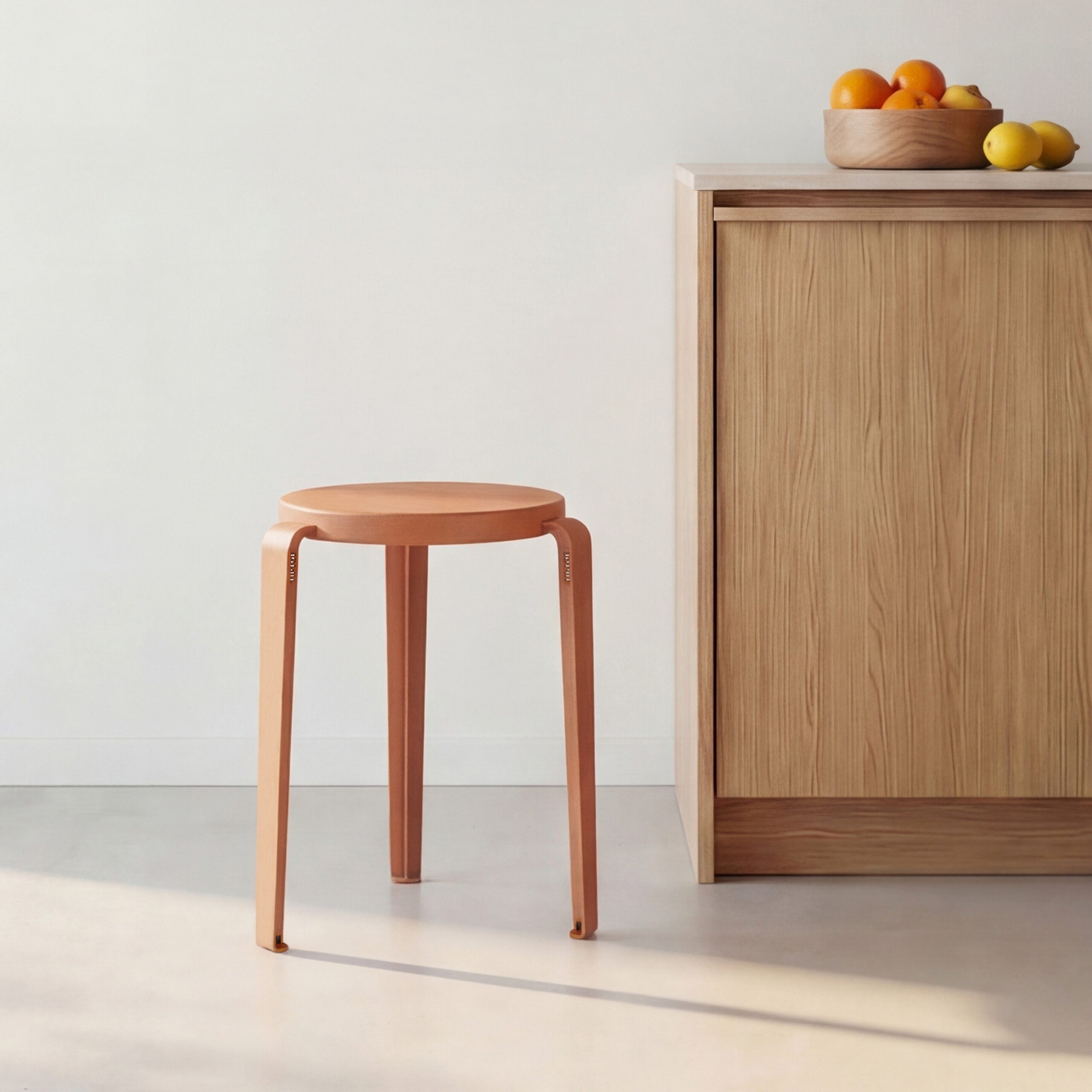 TIPTOE LOU Stool CHROMA Edition - Eco-Certified Wood