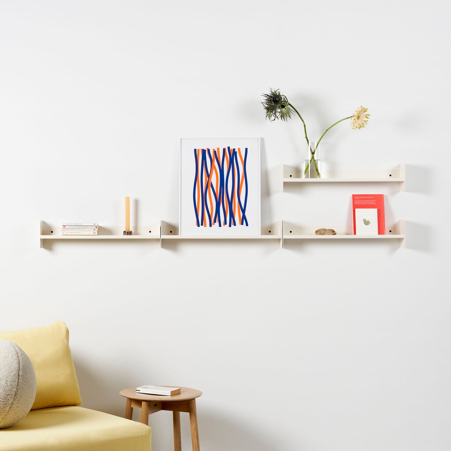 TIPTOE PLI Slim Steel Wall Shelf - 20 To 60cm