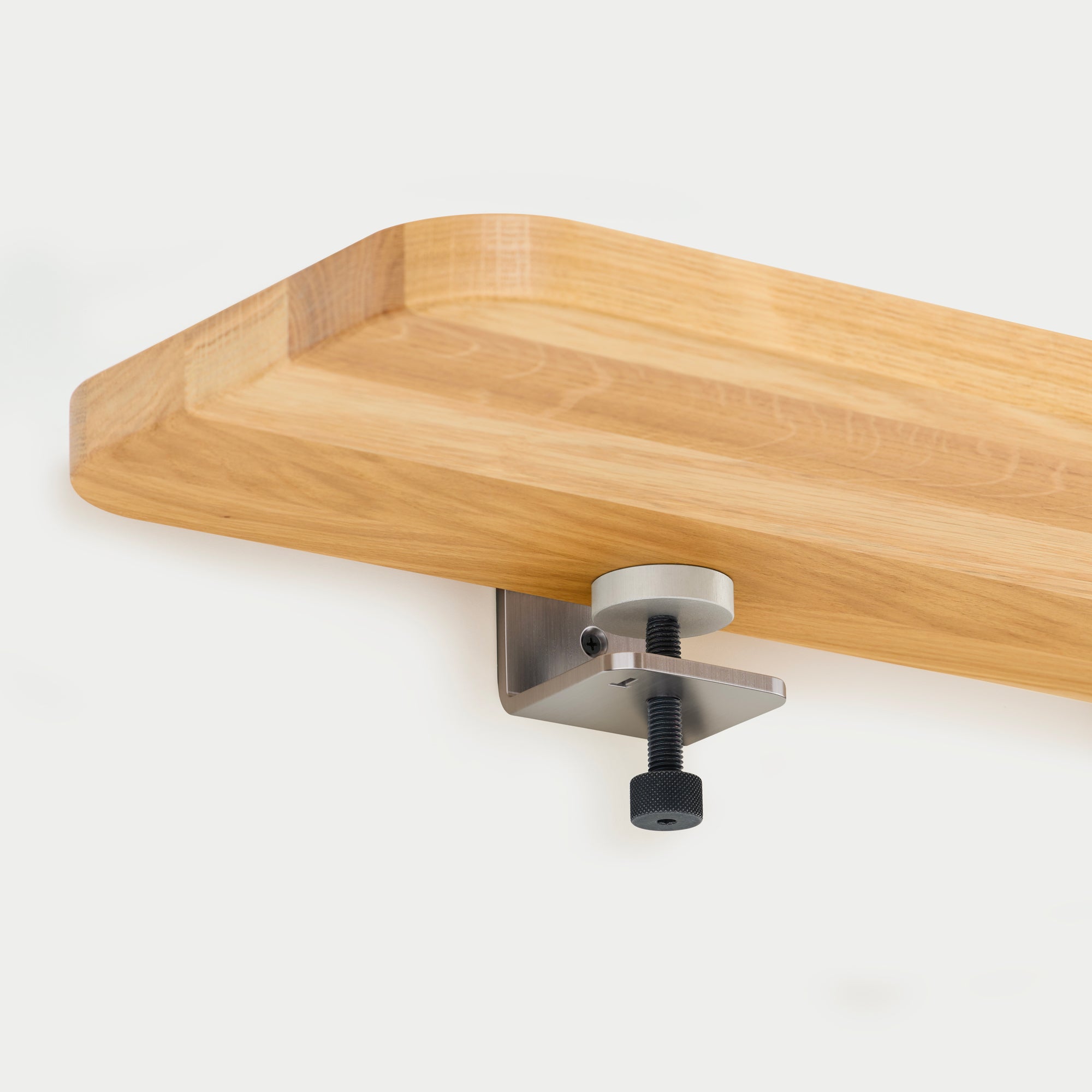 TIPTOE BRACKET Wall Shelf In Solid Oak - CORE Edition