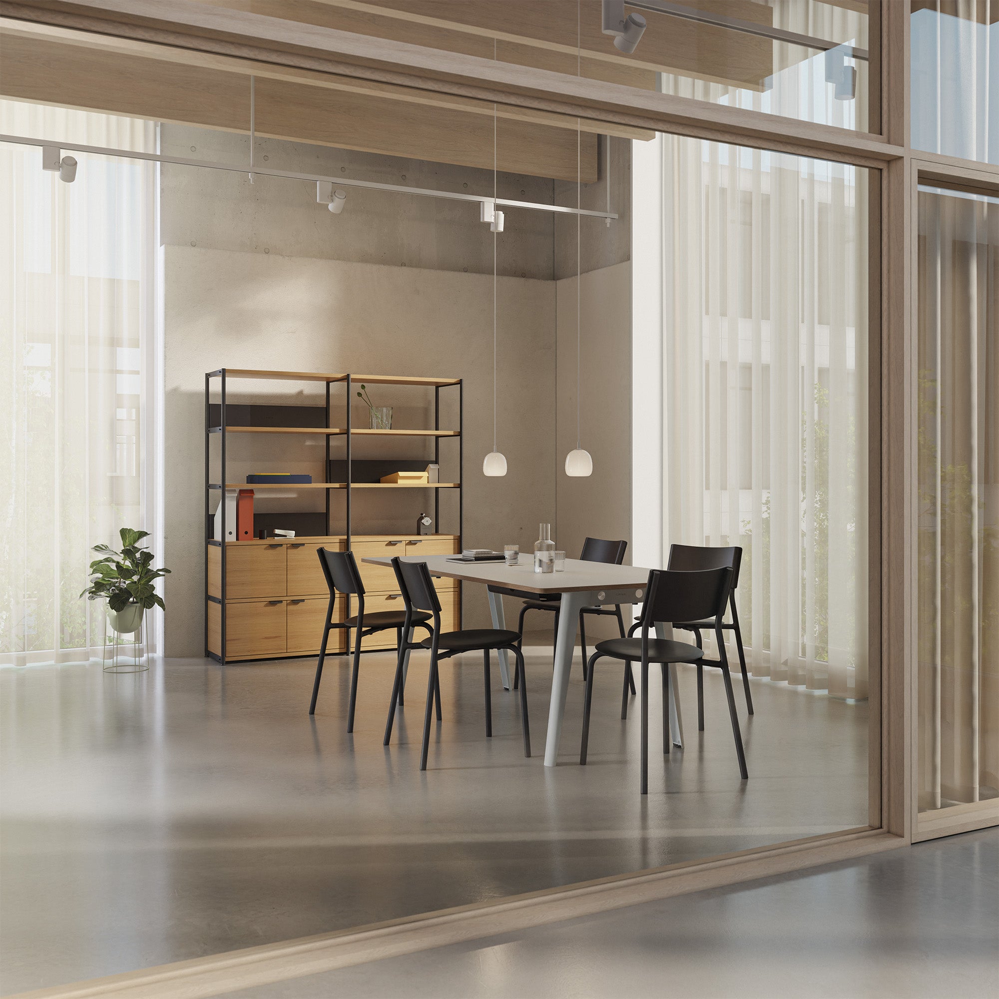 TIPTOE NEW MODERN Meeting Table - White Plywood