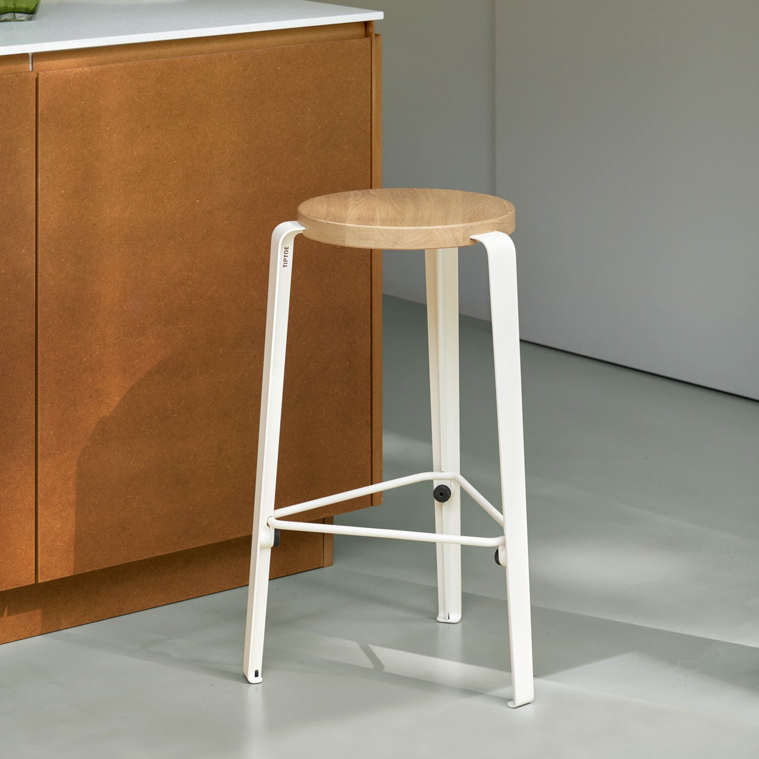 TIPTOE LOU Bar Stool - Solid Oak