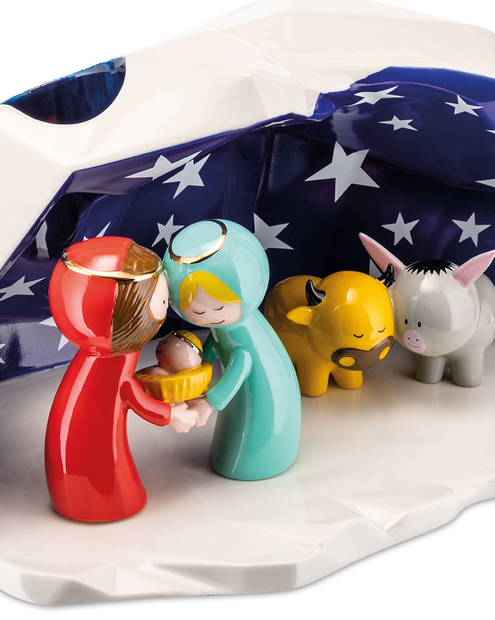 Alessi Happy Eternity Baby Crib with Set of 3 Figurines