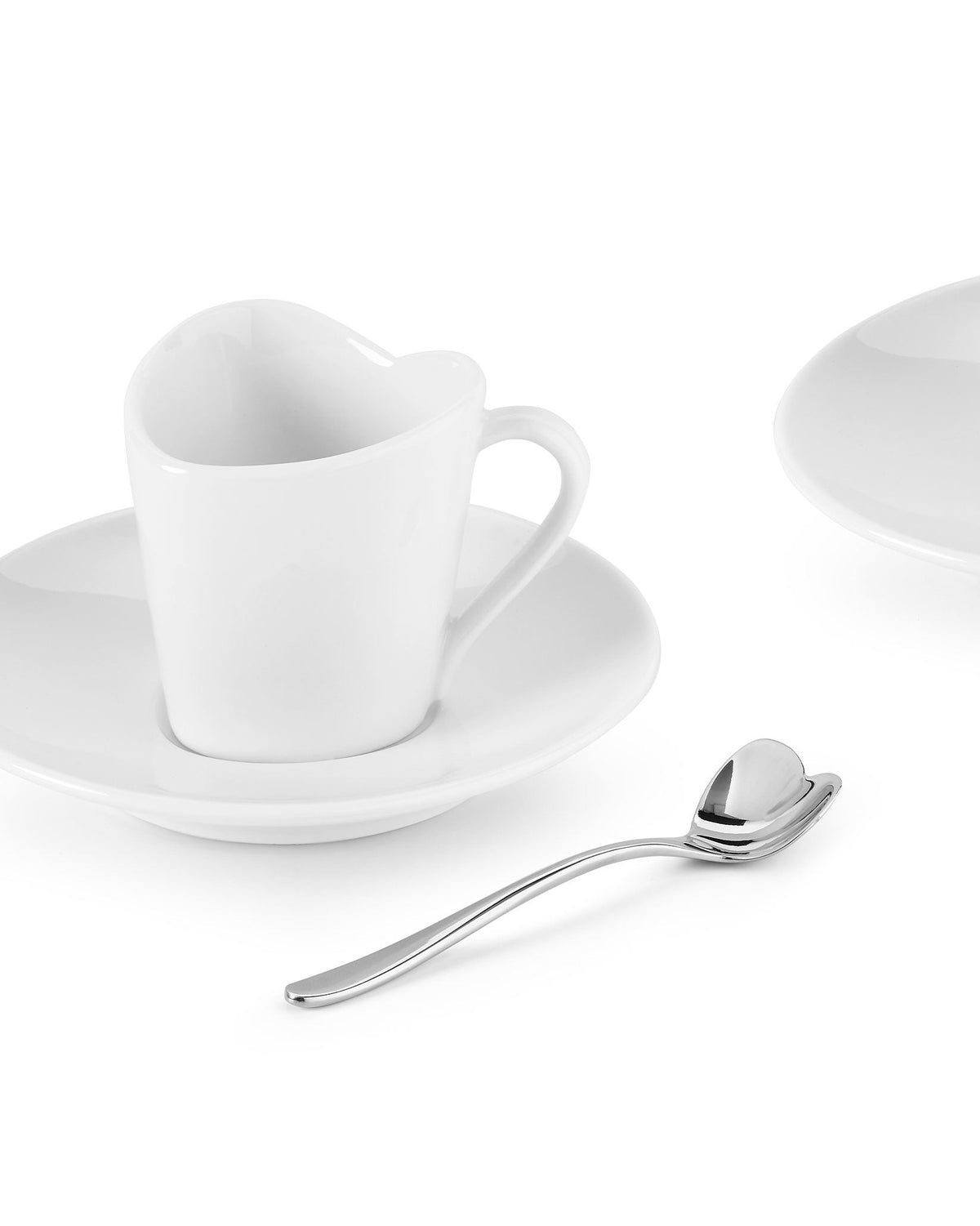 Alessi To Mocha Cups with Saucers and Coffee Spoons Set of 2