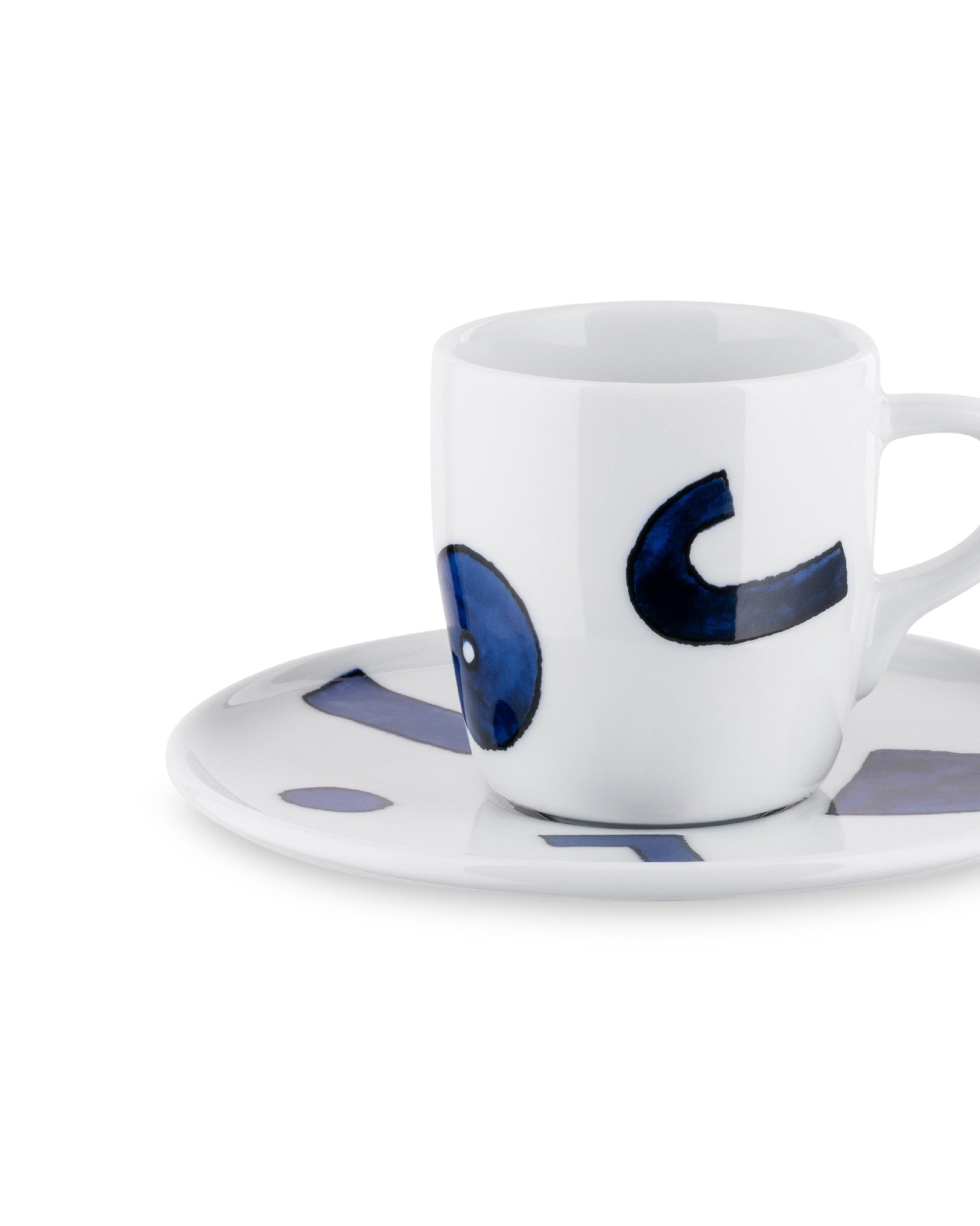 Alessi Itsumo - Yunoki ware Set Of Mocha Cup With Saucer 4 Pieces