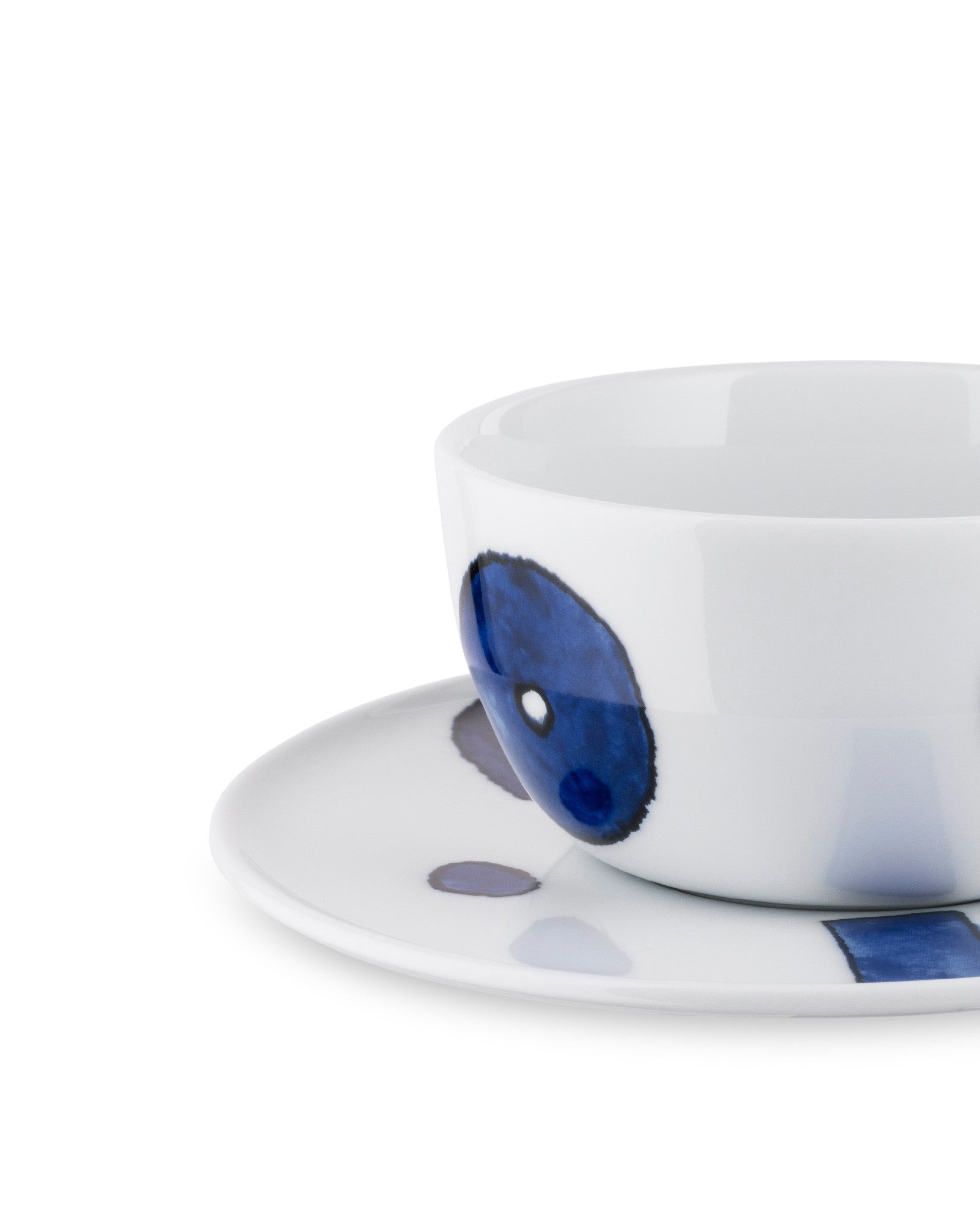 Alessi Itsumo - Yunoki ware Set Of Teacup With Saucer 4 Pieces