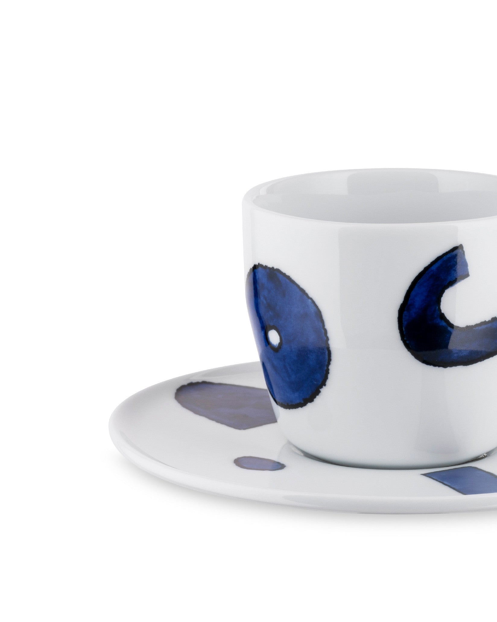 Alessi Itsumo - Yunoki ware Set Of Drip Coffee Cup With Saucer 4 Pieces