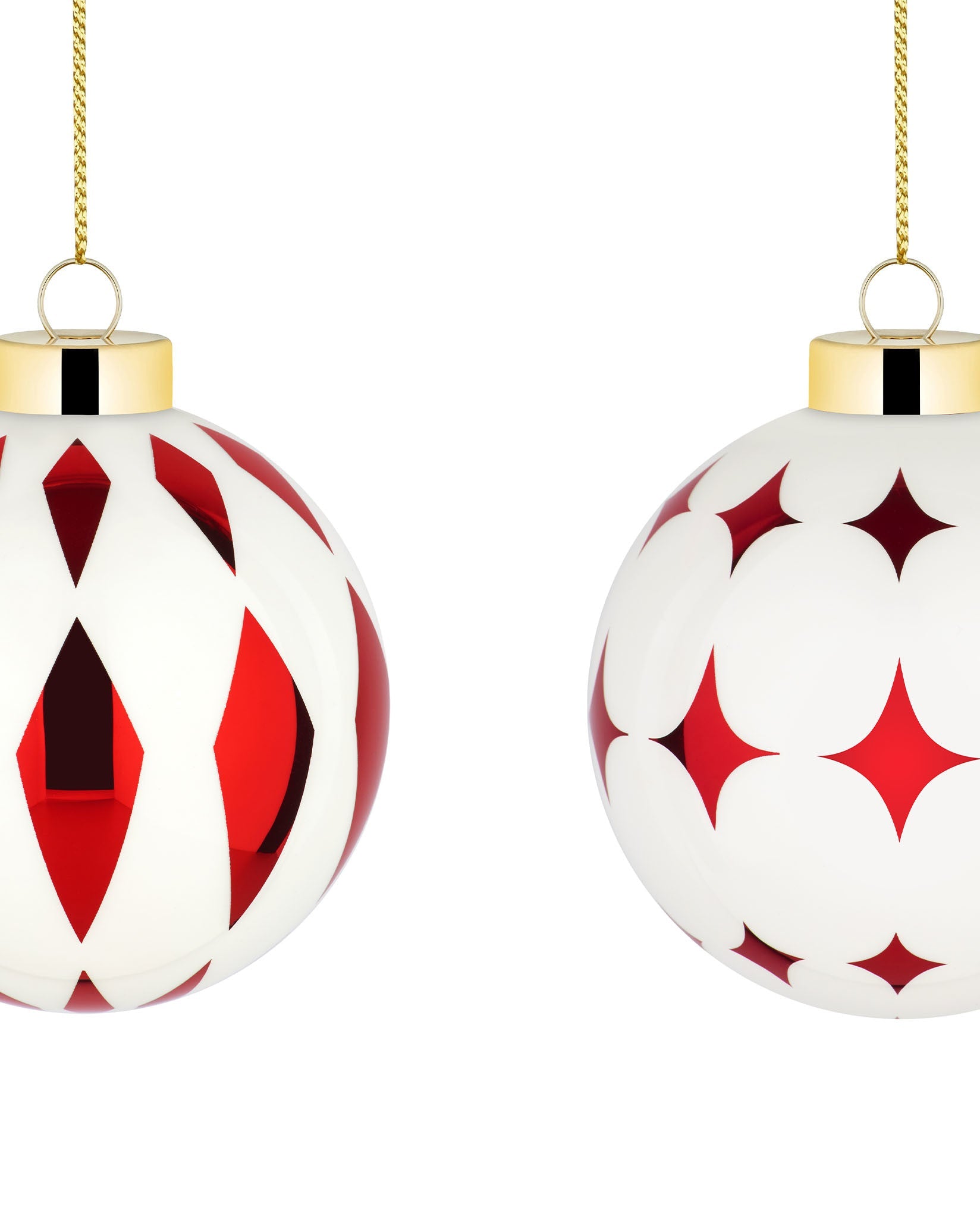 Alessi Delight Set Of 2 Christmas Baubles 3