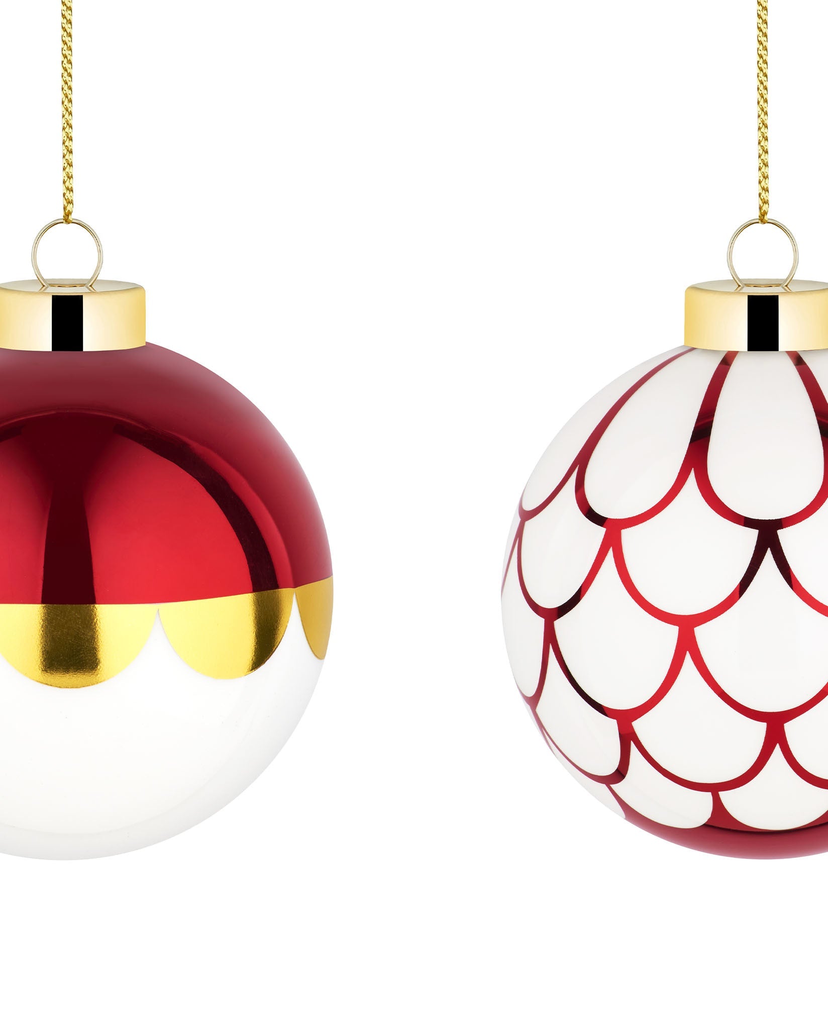 Alessi Delight Set Of 2 Christmas Baubles 4