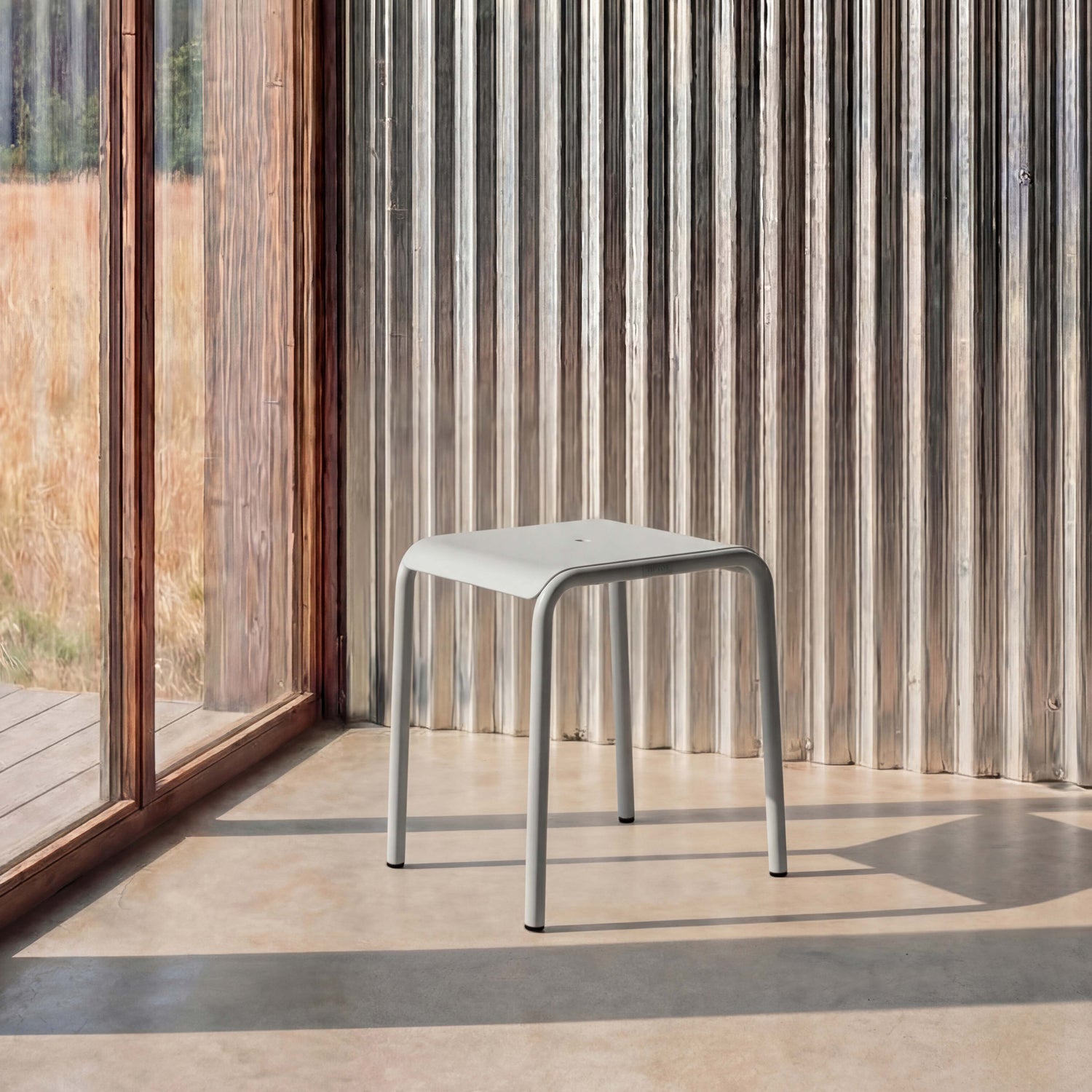 TIPTOE Outdoor Stool PANORAMA - Powder-Coated Steel