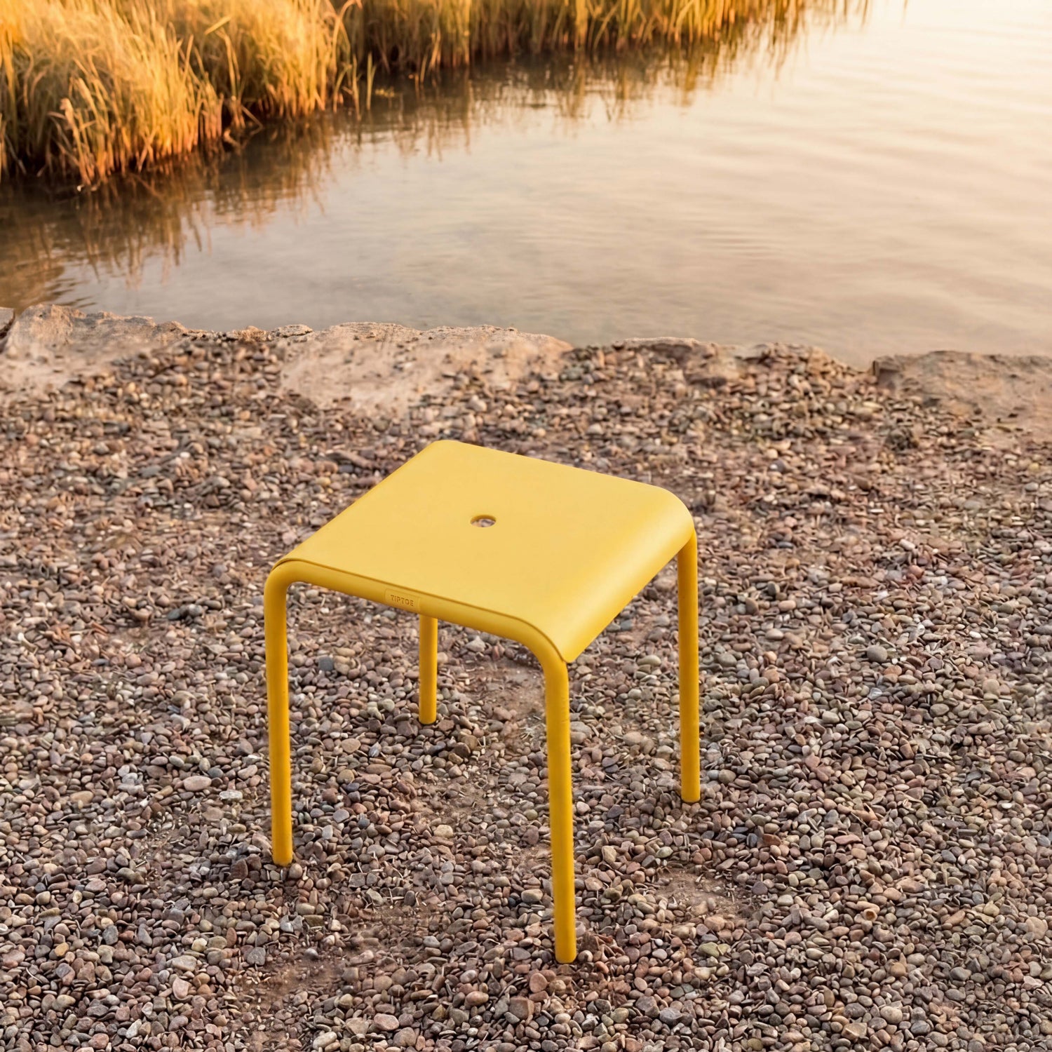 TIPTOE Outdoor Stool PANORAMA - Powder-Coated Steel