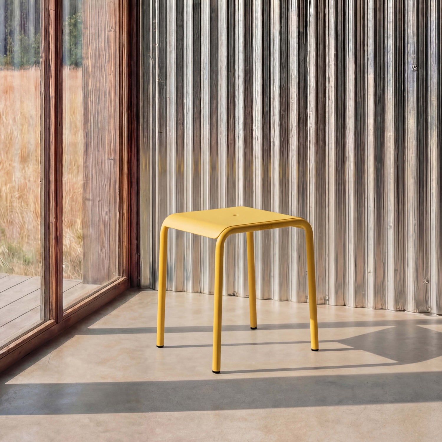 TIPTOE Outdoor Stool PANORAMA - Powder-Coated Steel