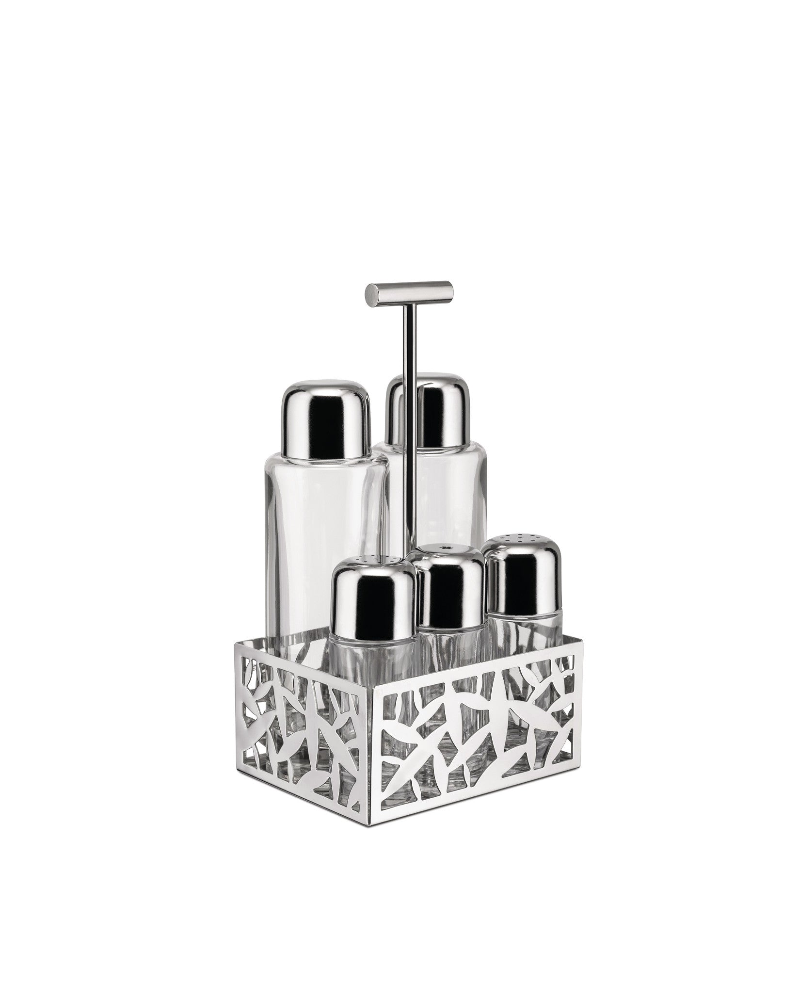 Alessi CACTUS! Cactus Condiment Set Oil Vinegar Salt Pepper And Spices