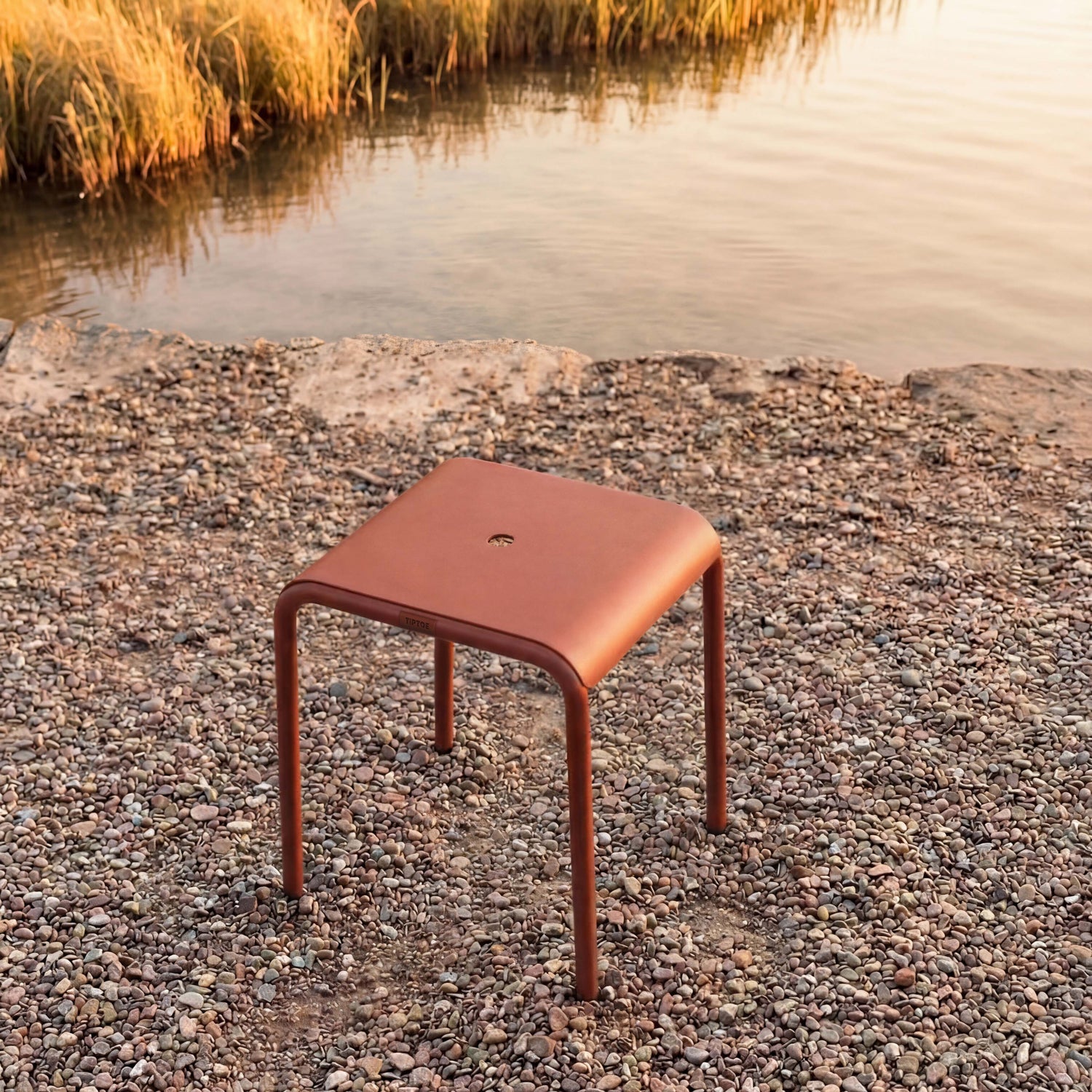 TIPTOE Outdoor Stool PANORAMA - Powder-Coated Steel