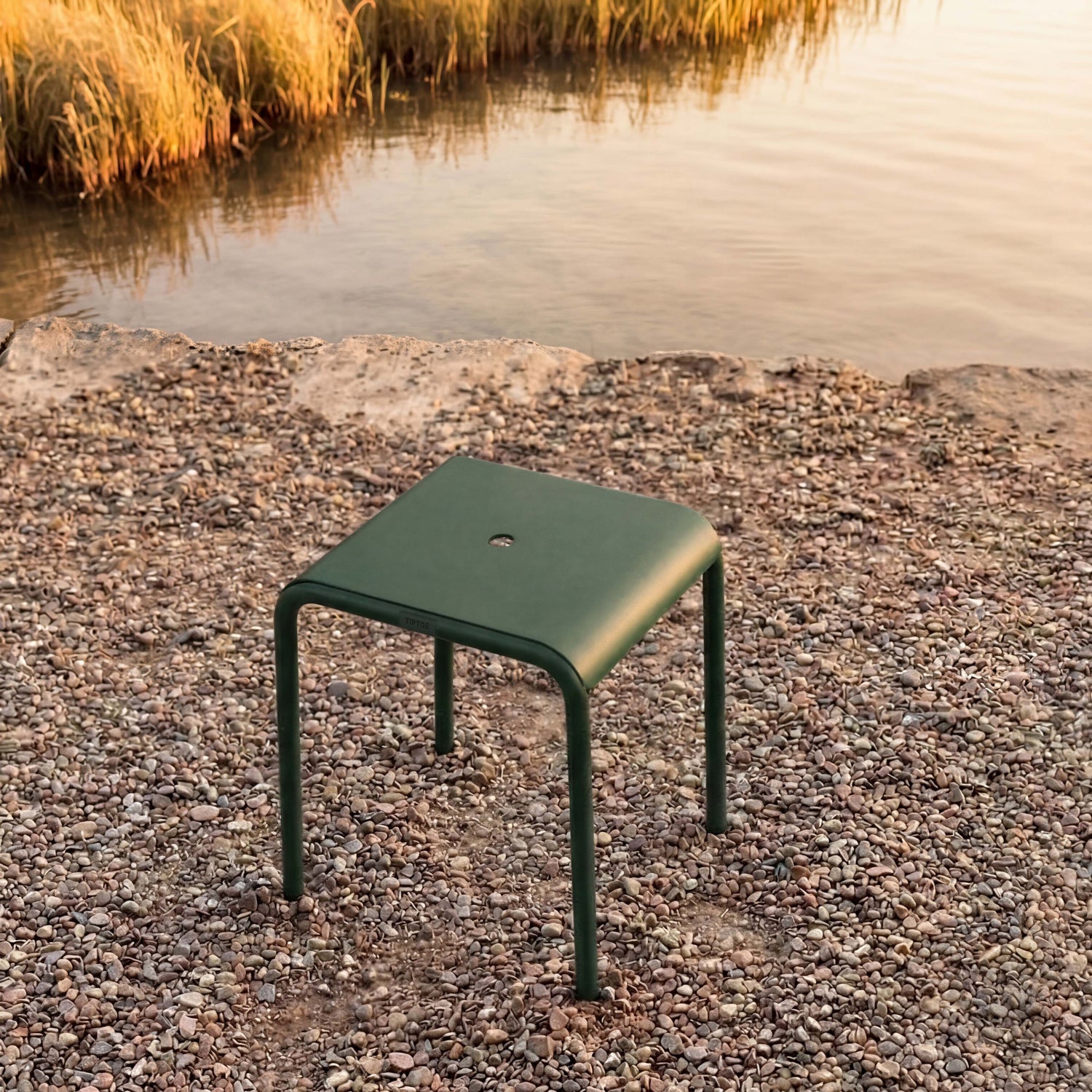 TIPTOE Outdoor Stool PANORAMA - Powder-Coated Steel