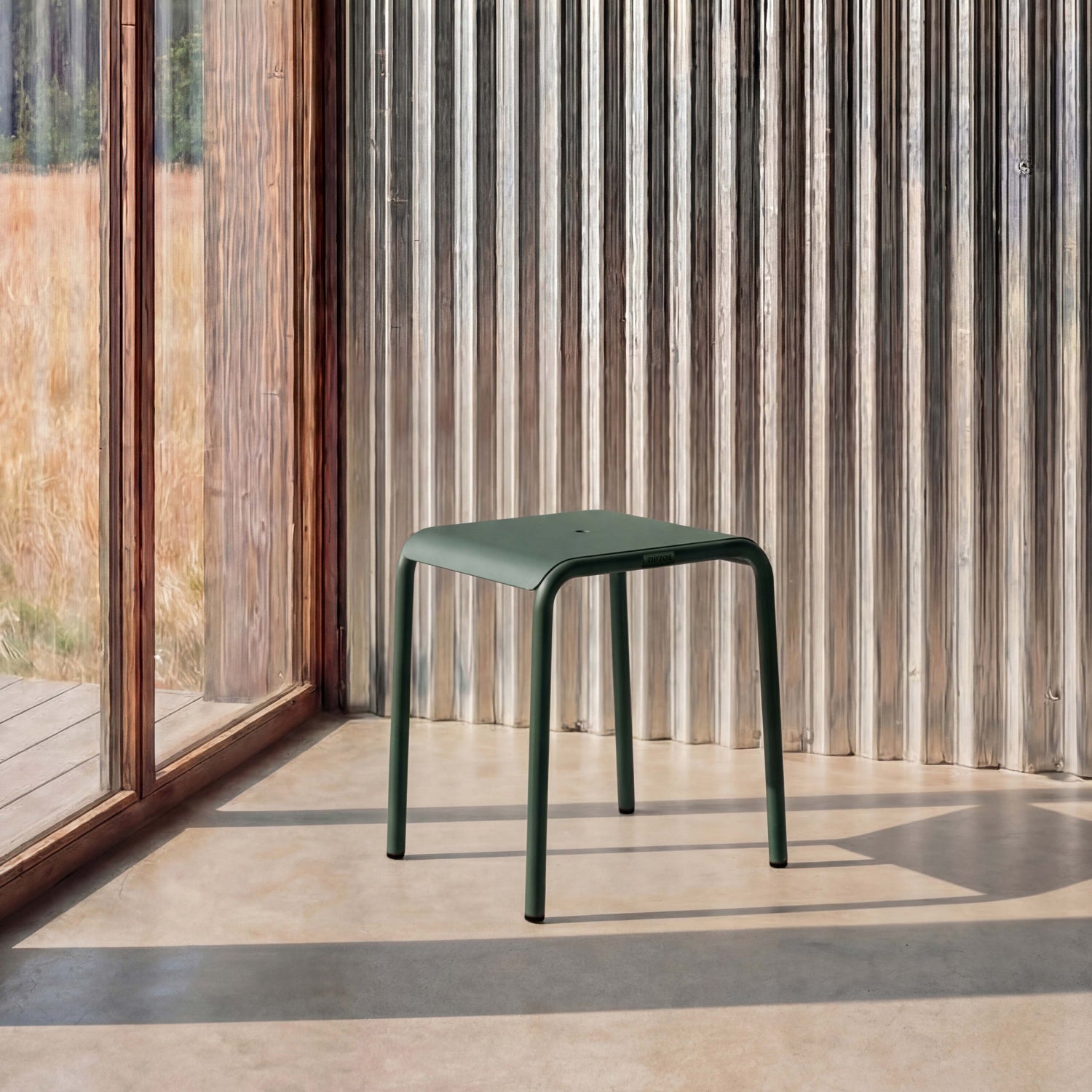 TIPTOE Outdoor Stool PANORAMA - Powder-Coated Steel