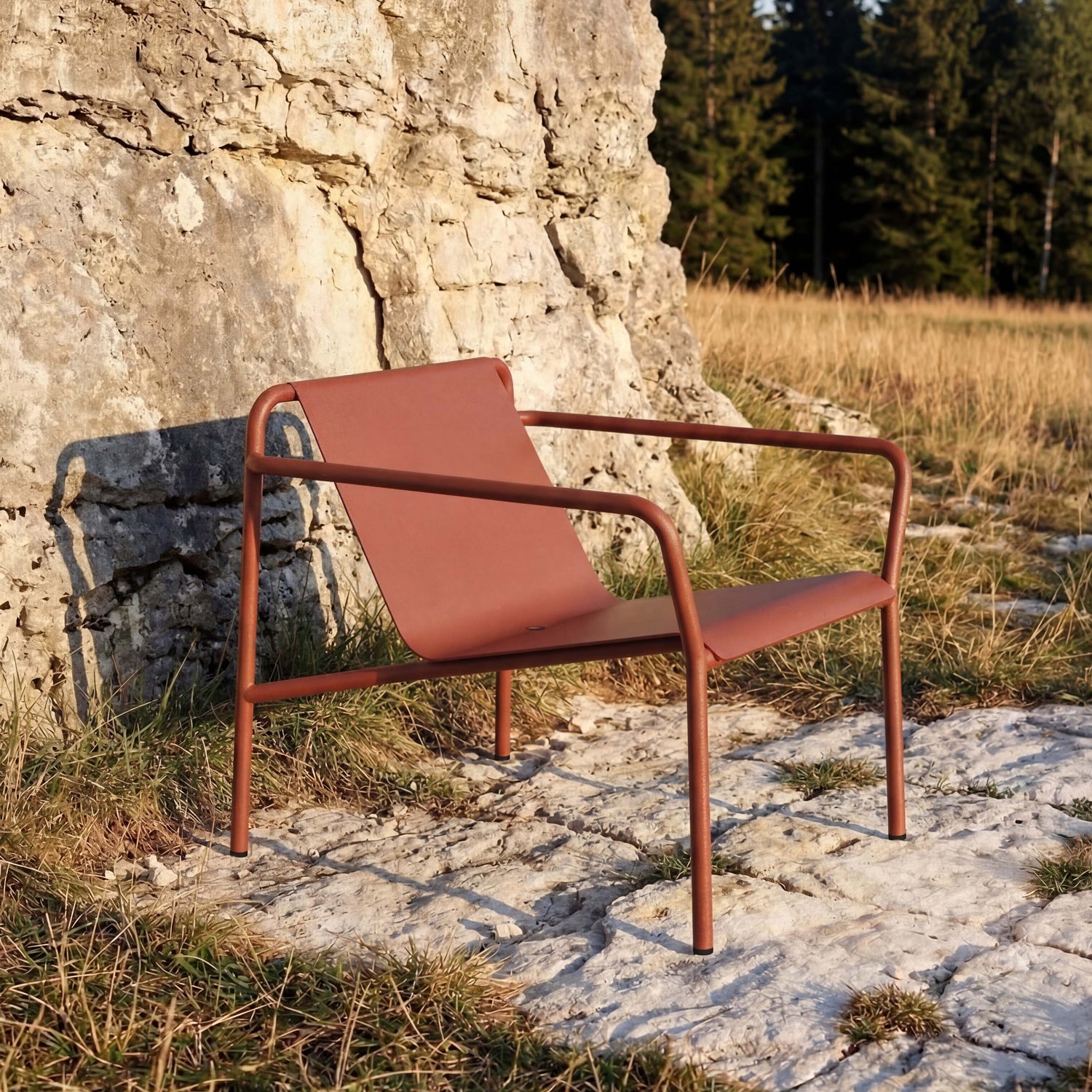 TIPTOE Outdoor Lounge Chair PANORAMA - Powder-Coated Steel