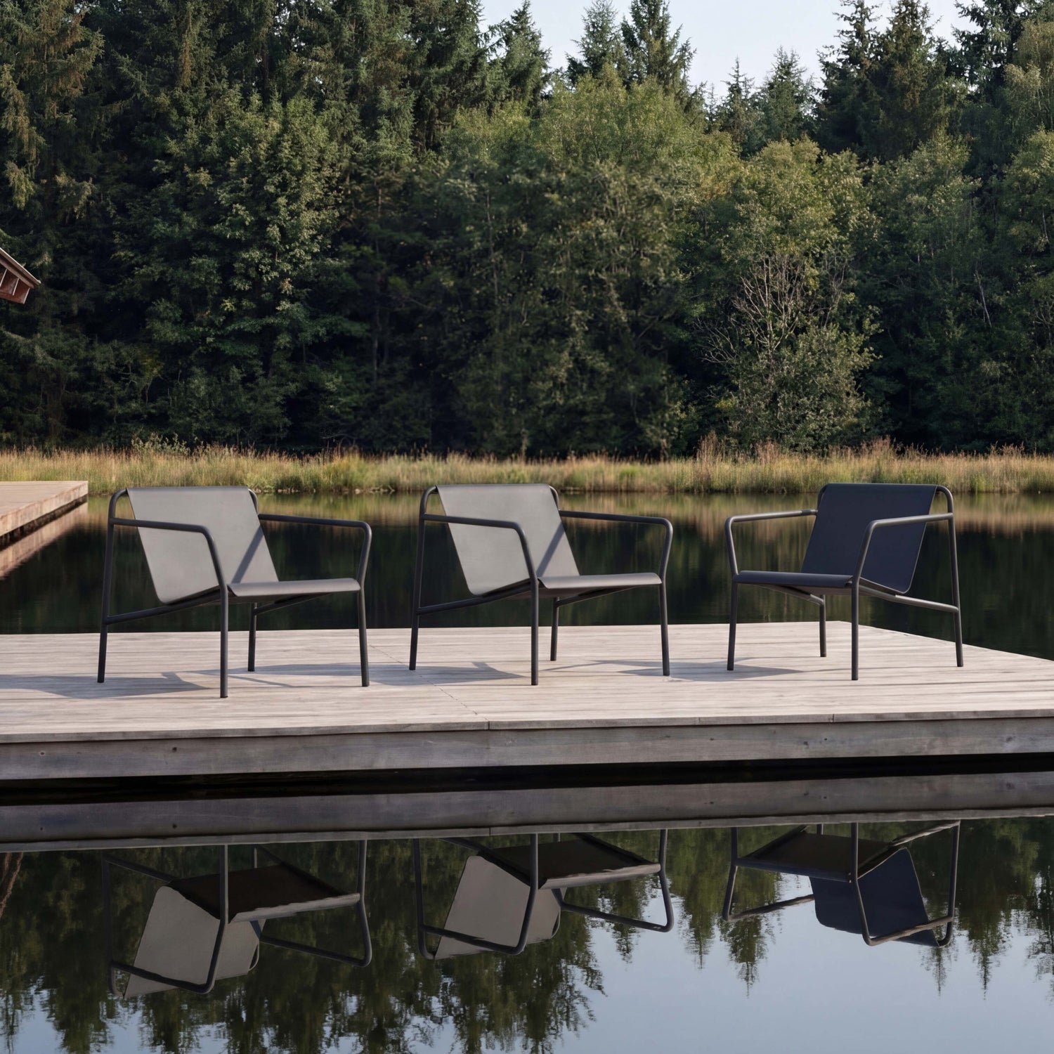 TIPTOE Outdoor Lounge Chair PANORAMA - Powder-Coated Steel