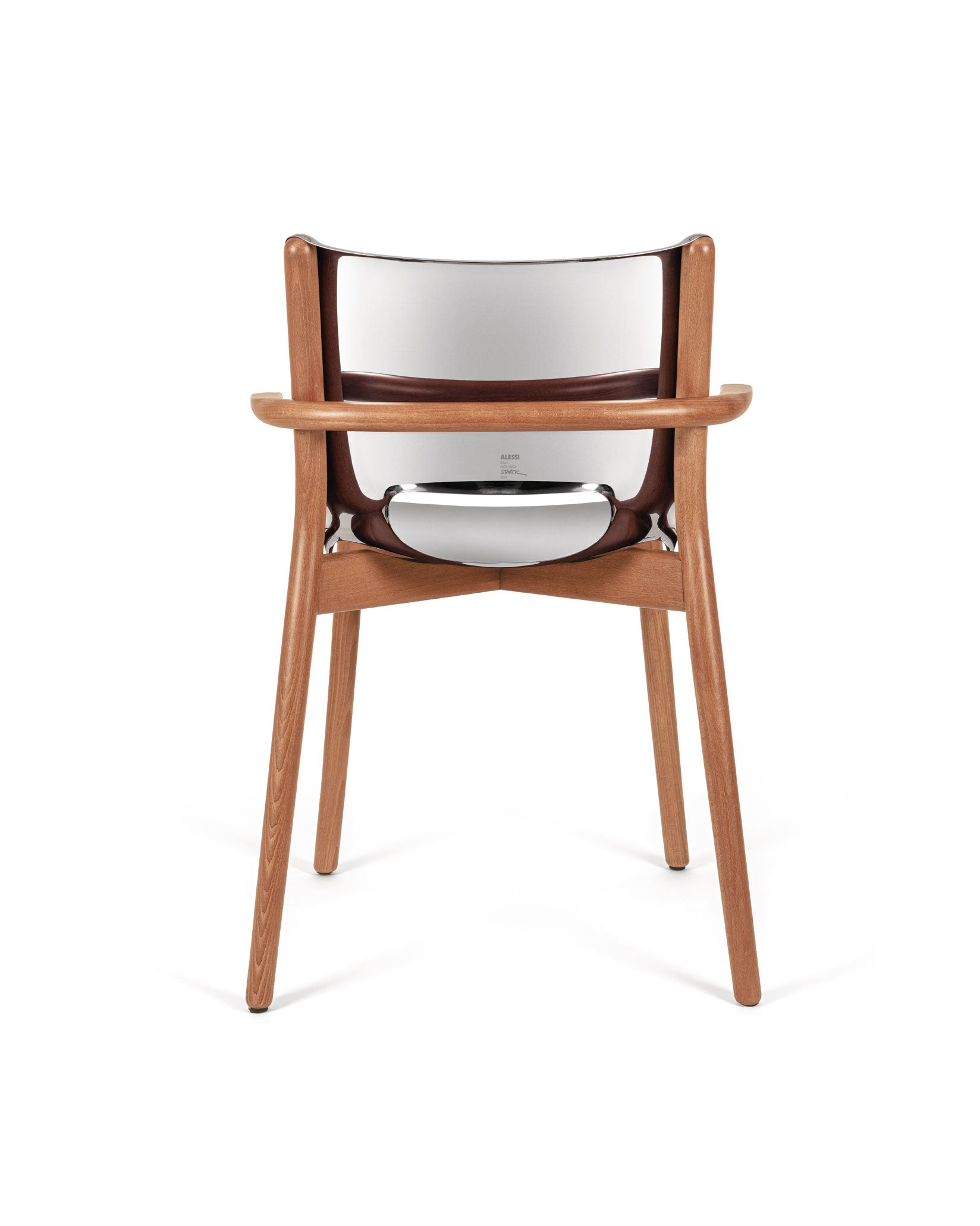 Alessi Poêle Collection Monoshell Chair With Armrests