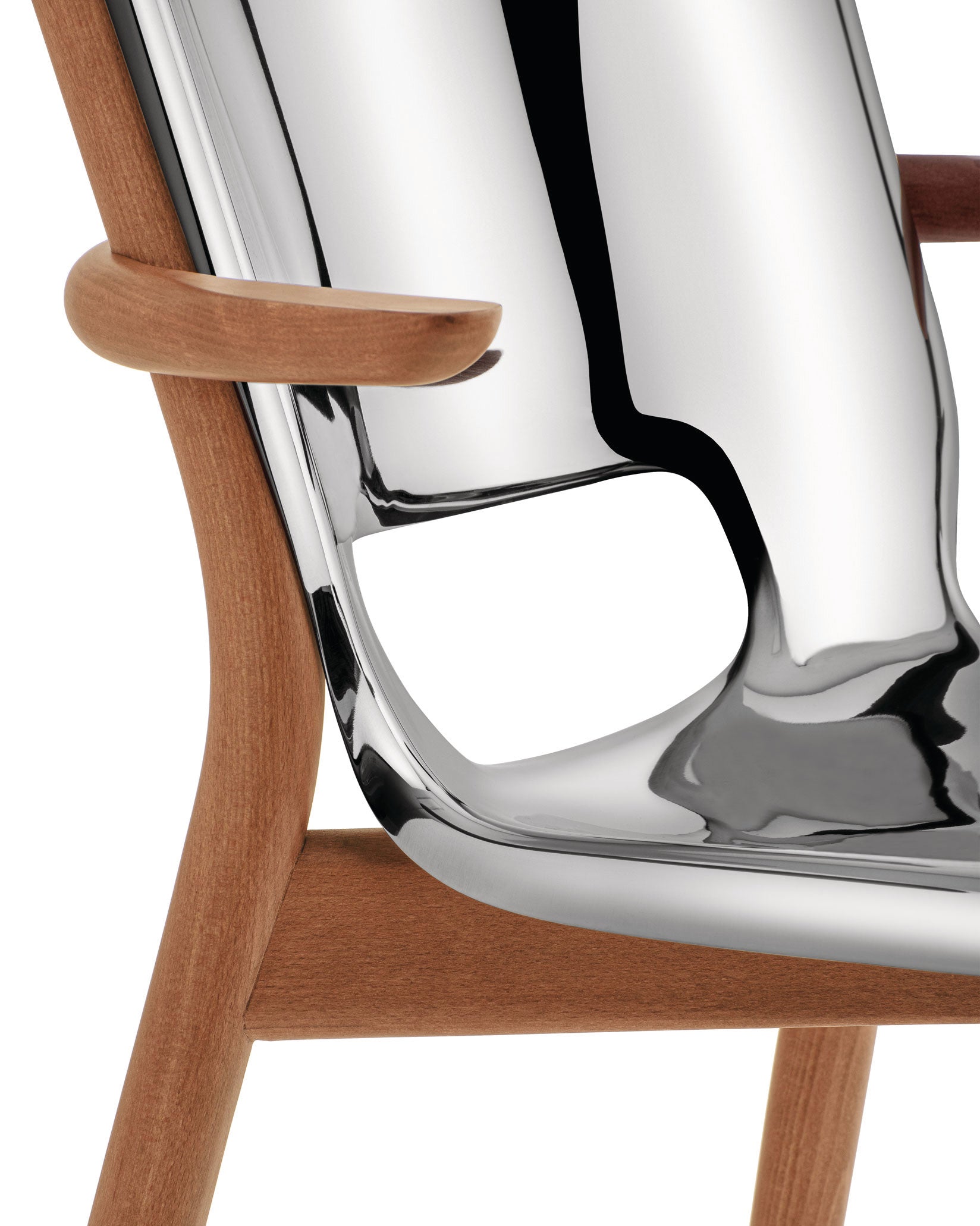 Alessi Poêle Collection Monoshell Chair With Armrests
