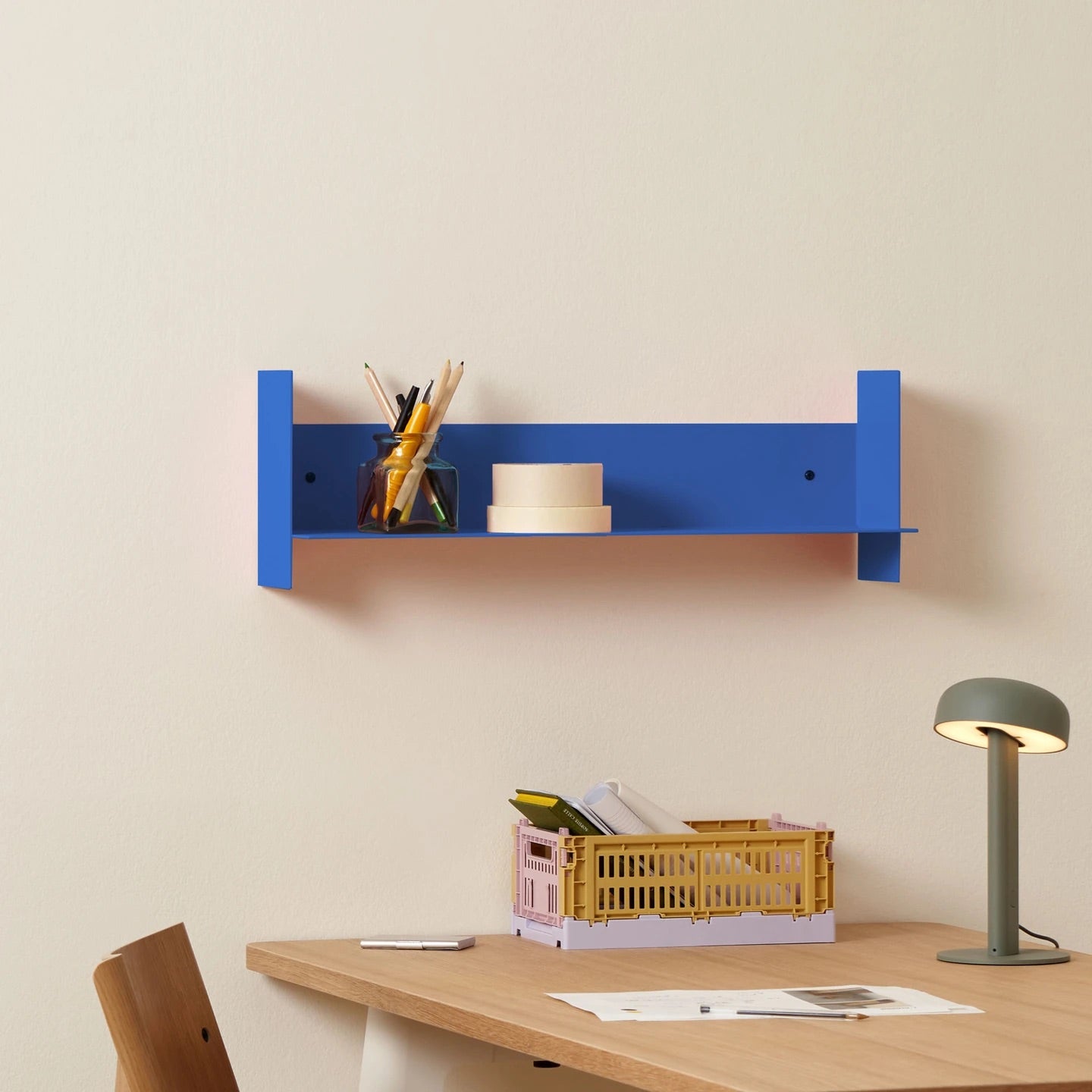 Tiptoe Pli Steel Wall Shelf - 30 to 60 cm