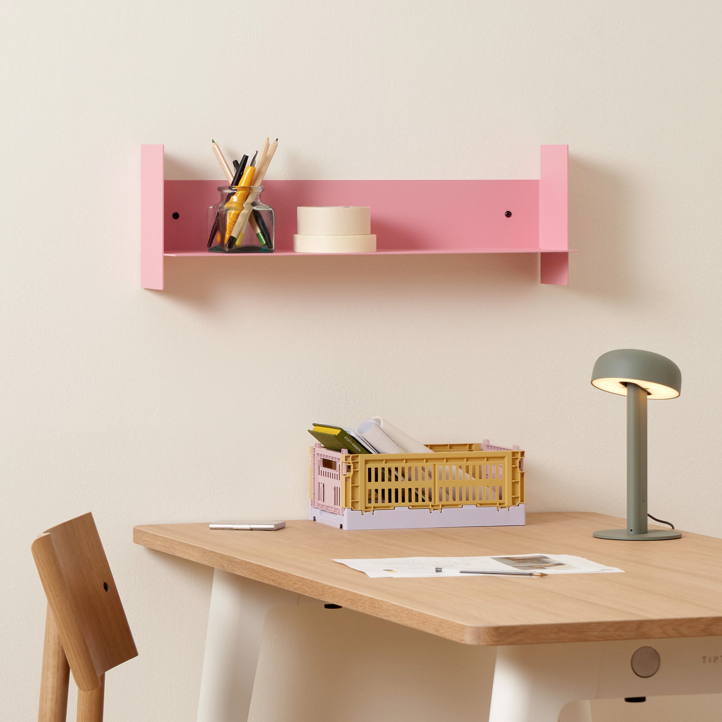 Tiptoe Pli Steel Wall Shelf - 30 to 60 cm