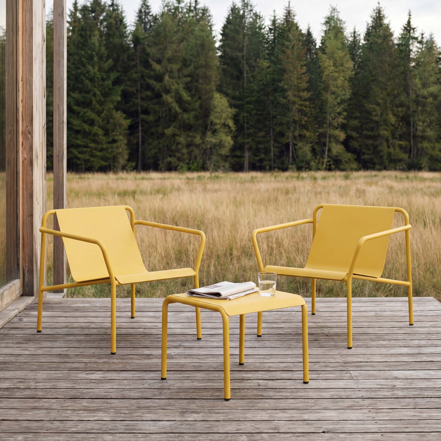 TIPTOE Outdoor Lounge Chair PANORAMA - Powder-Coated Steel