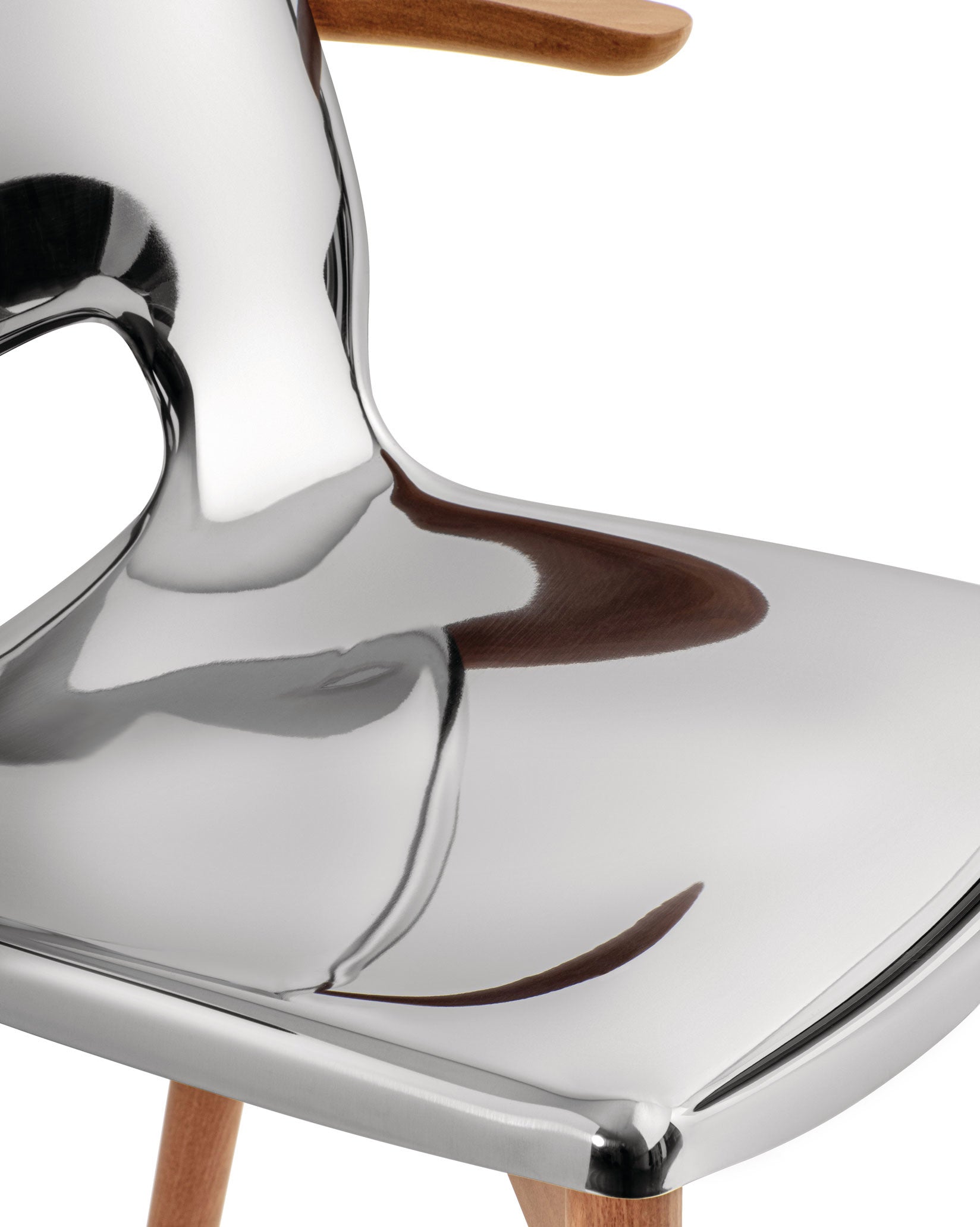 Alessi Poêle Collection Monoshell Chair With Armrests