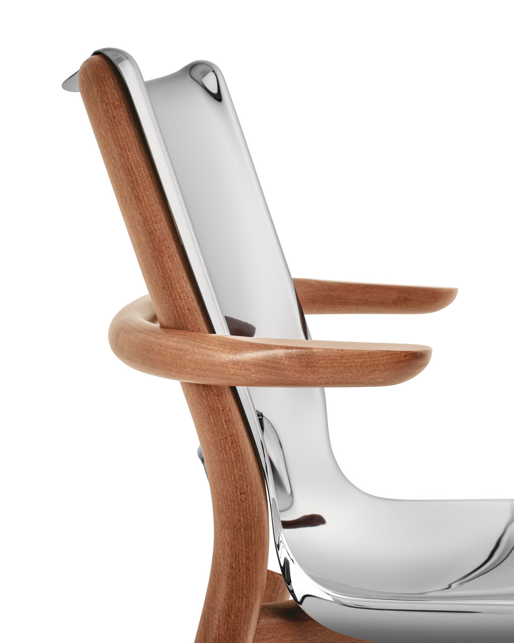 Alessi Poêle Collection Monoshell Chair With Armrests