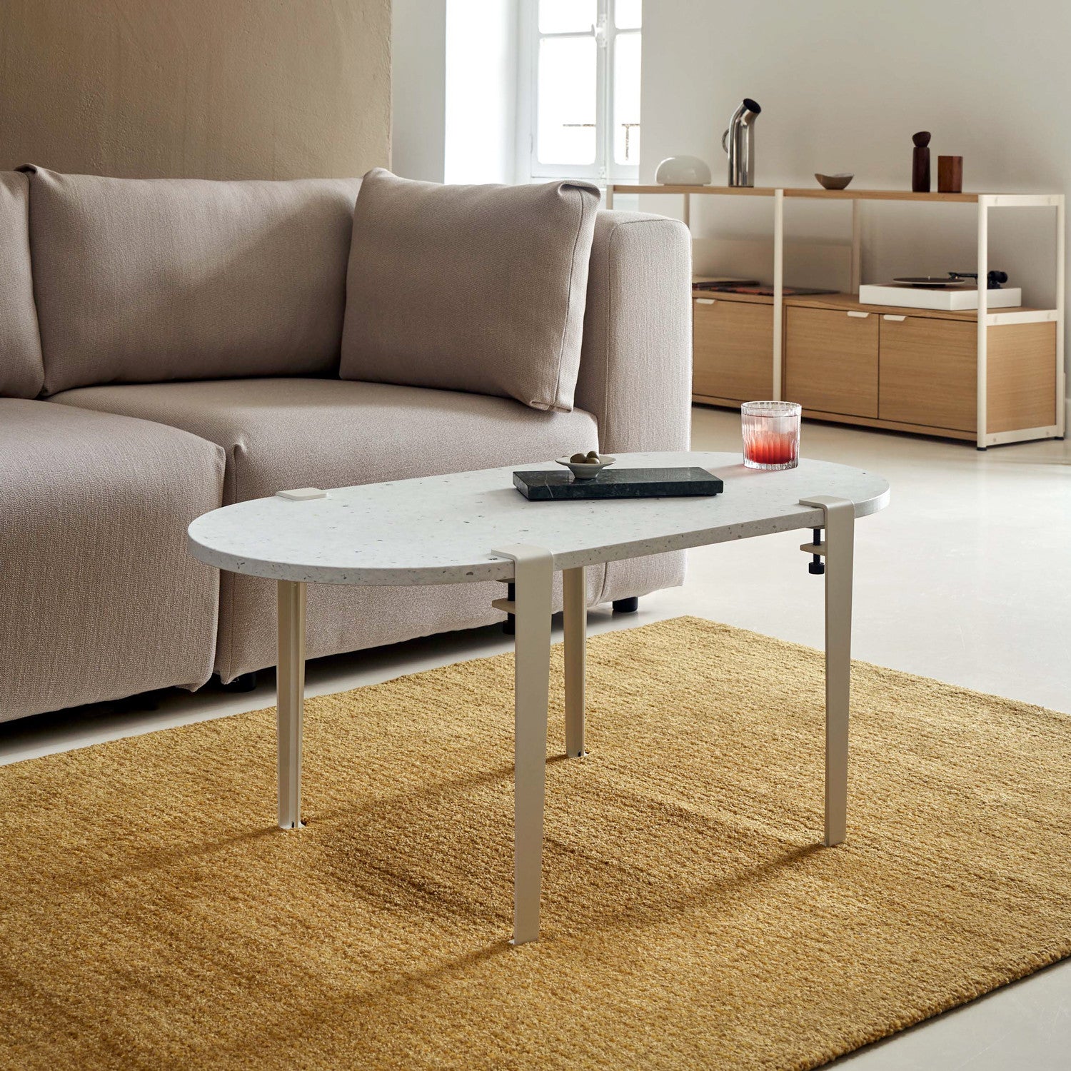 TIPTOE oblong coffee table 100x50cm - Venezia recycled plastic