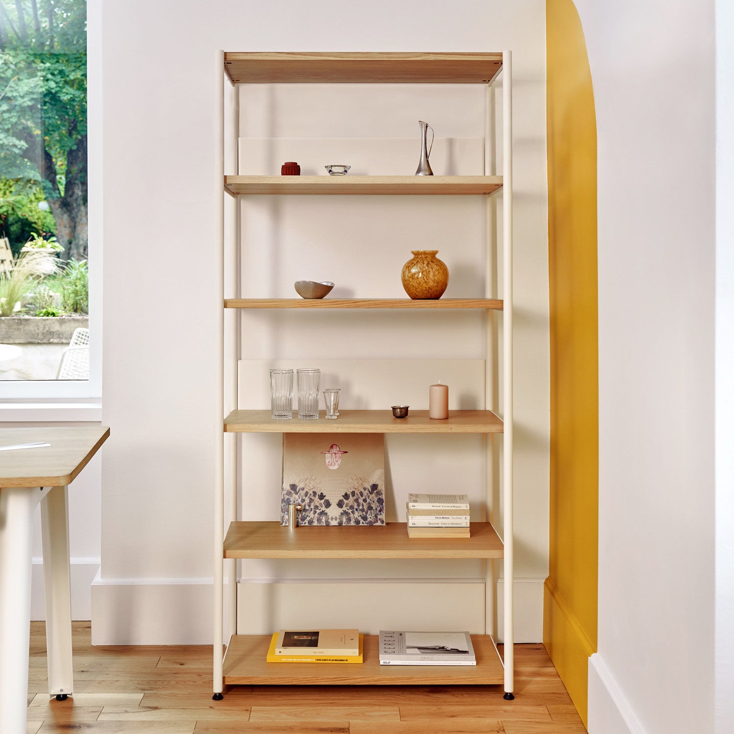 TIPTOE UNIT shelf - H180 to 215 x W84cm - eco-certified wood