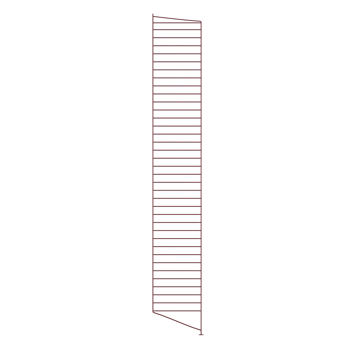 String Furniture Floor Panel h200 x d30 cm — Dark red