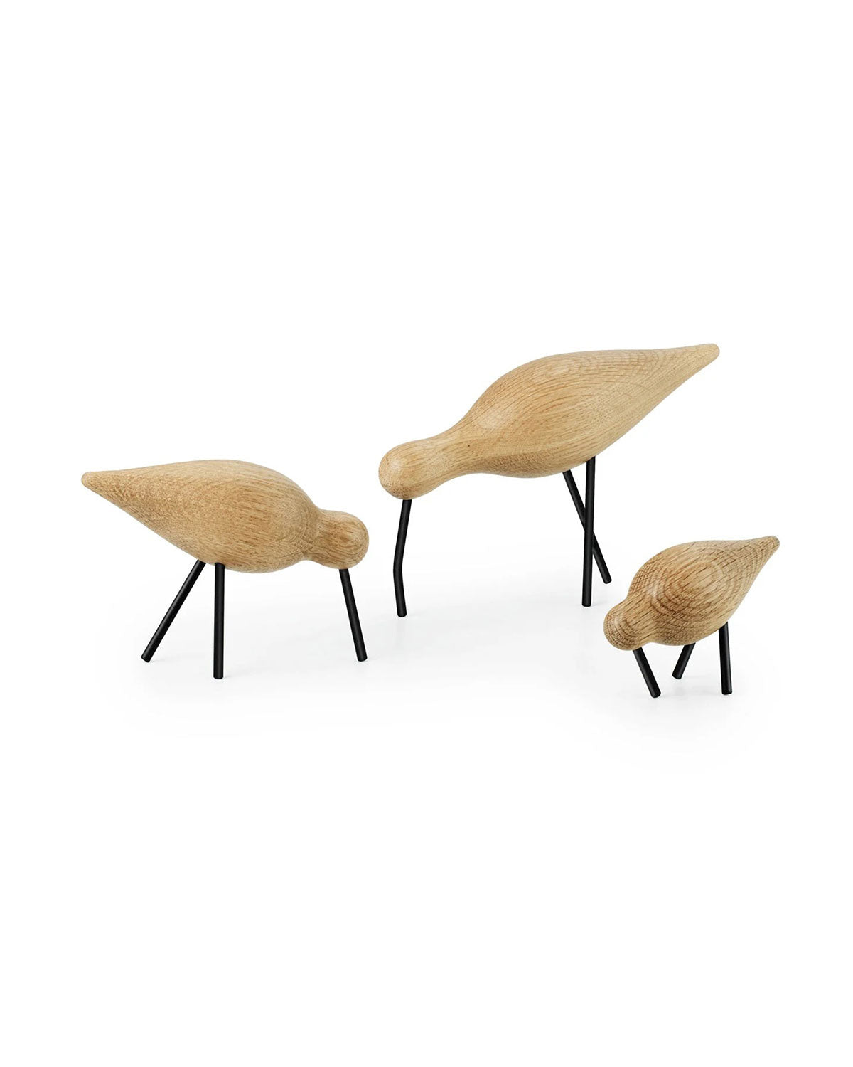 Normann Copenhagen Shorebird - Oak with Black Legs