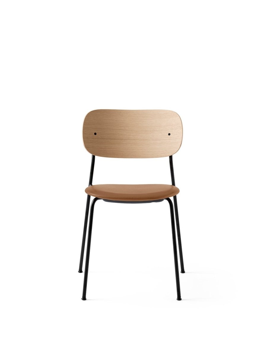 Audo Co Dining Chair, Without Arms, Partially Upholstered